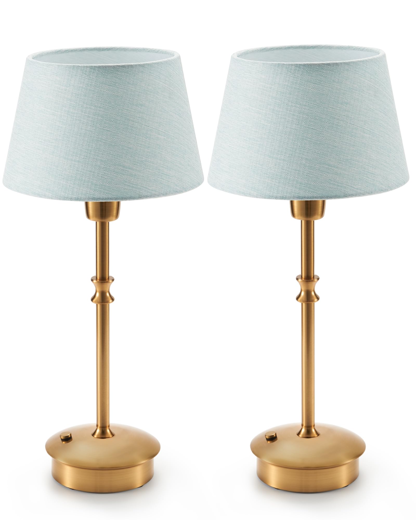 UMEXUS Small Cordless Lamp Rechargeable Table Lamps Set of 2, Dimmable Battery Operated Lights, Portable Accent Light for Side T