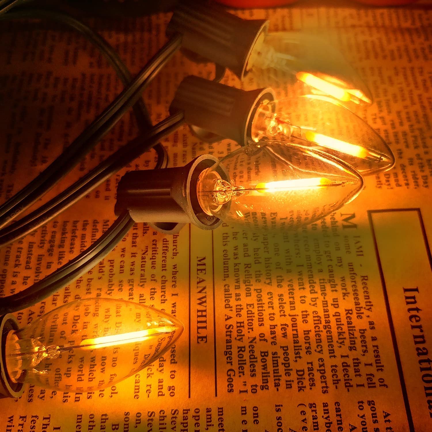 C7 Led Bulbs Christmas C7 Led Light Bulbs 25 Pack C7 Led Replacement Bulbs C7 Led Christmas Lights Replacement Bulbs 0.6 Watt C7