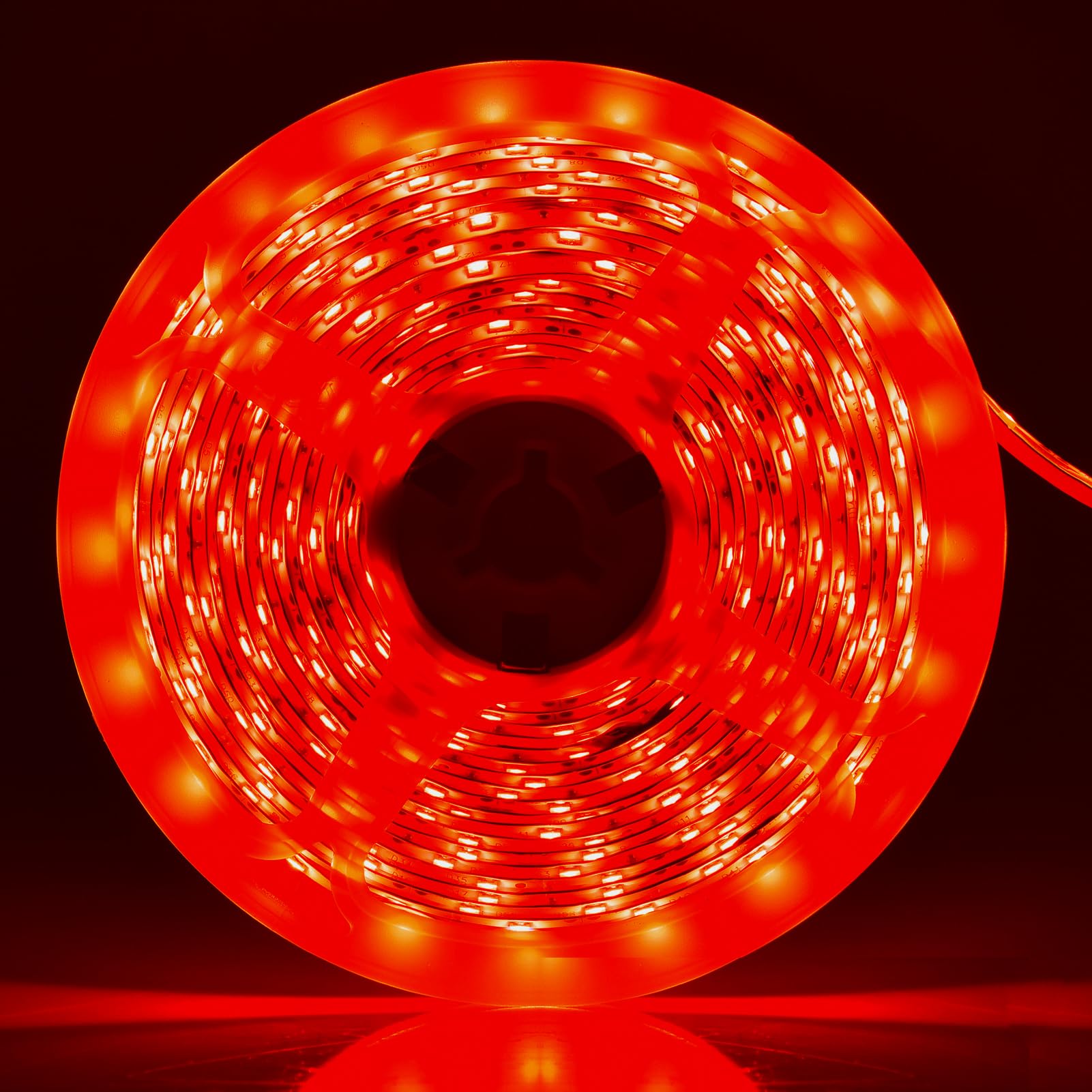 iNextStation 12V LED Light Strip, IP65 Waterproof, Red, 16.4ft, 300 SMD 2835, Cuttable, Flexible for Indoor/Outdoor Decor