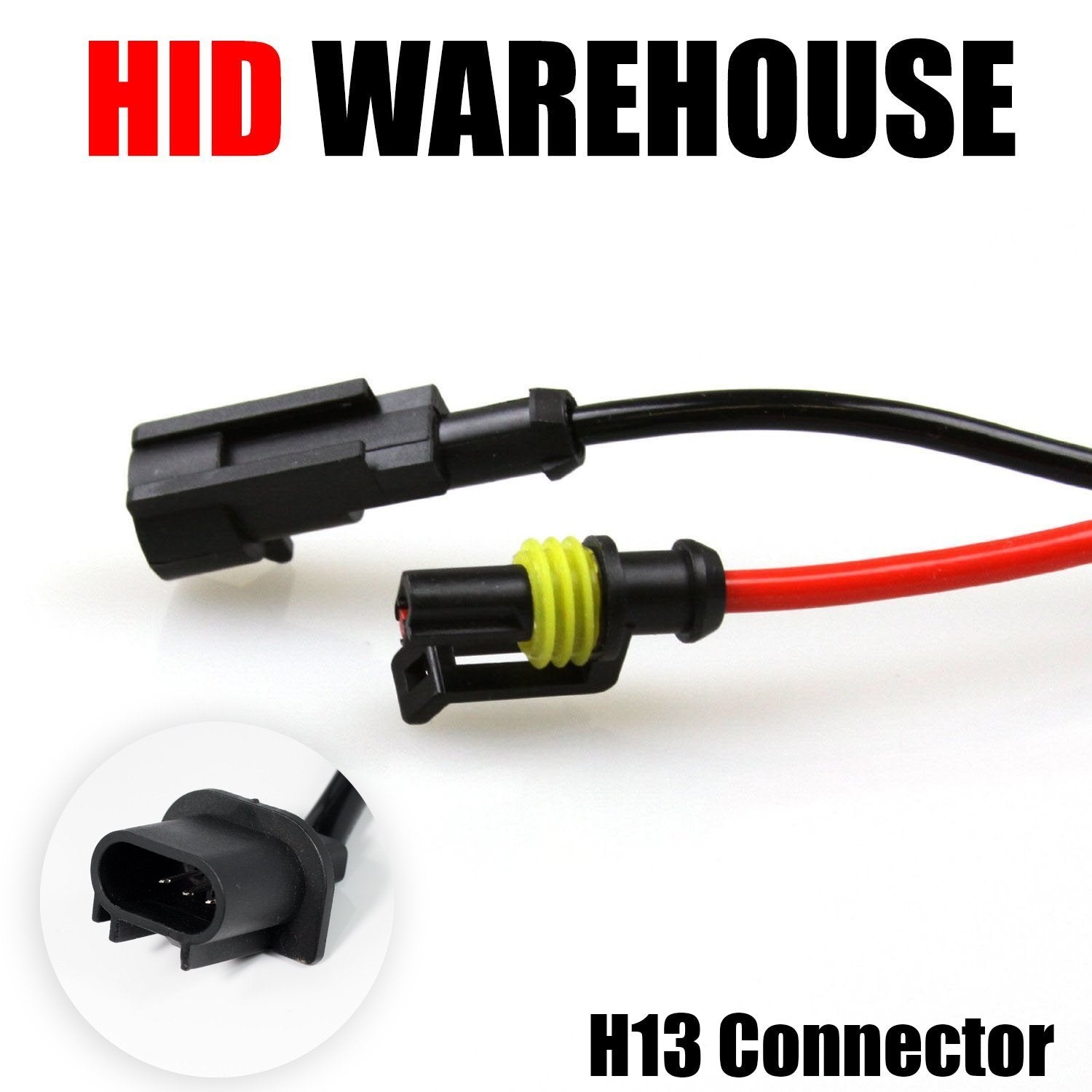 HID-Warehouse HID Xenon Bulbs - H13 / 9008 - 3000K Golden Yellow (1 Pair)