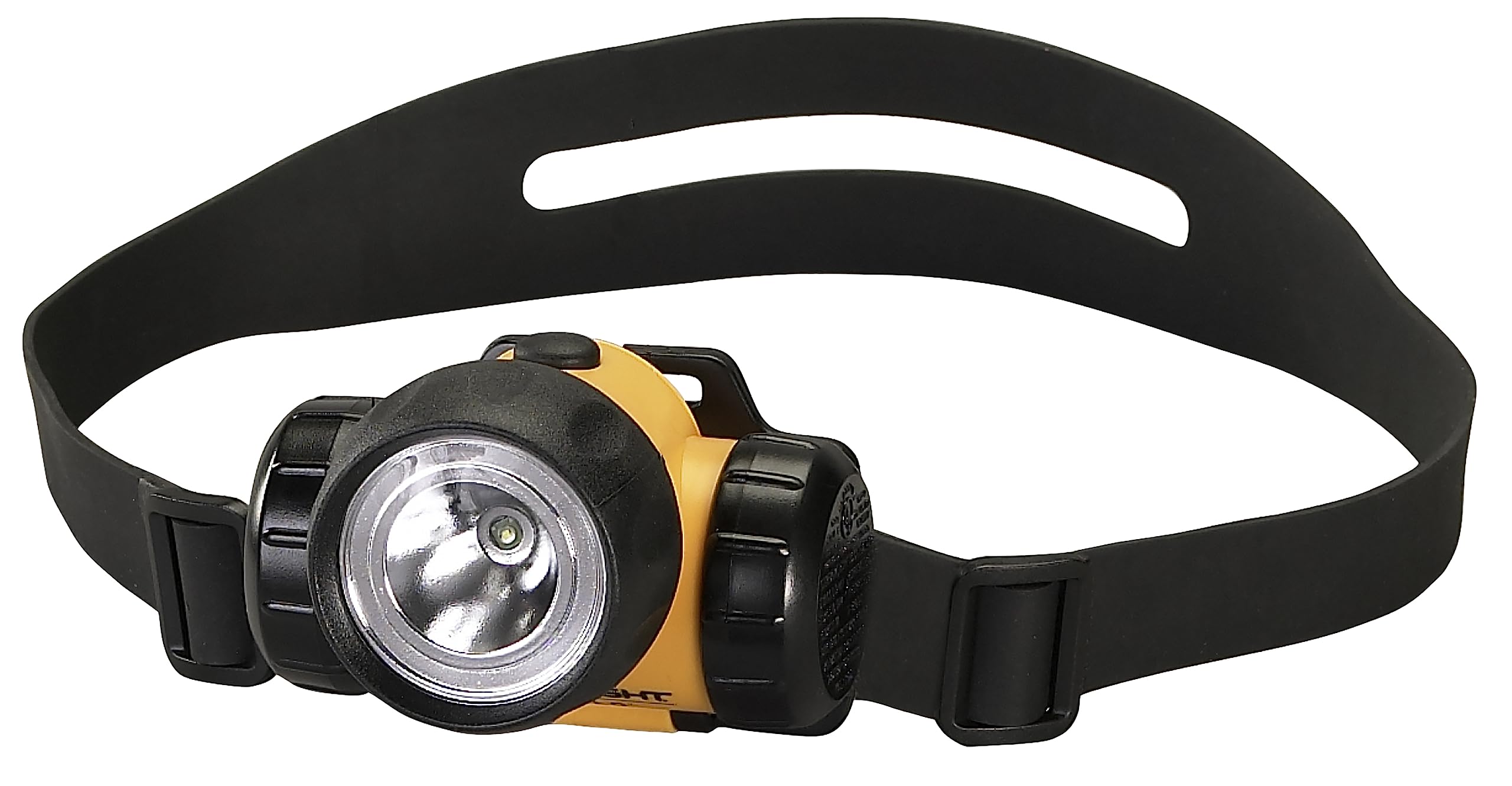Streamlight 61200 3AA HAZ-LO 270-Lumen 5 600-Candela Class I Div 1 Intrinsically Safe LED Hard Hat Headlamp Includes Elastic & Rubber Straps  Yellow