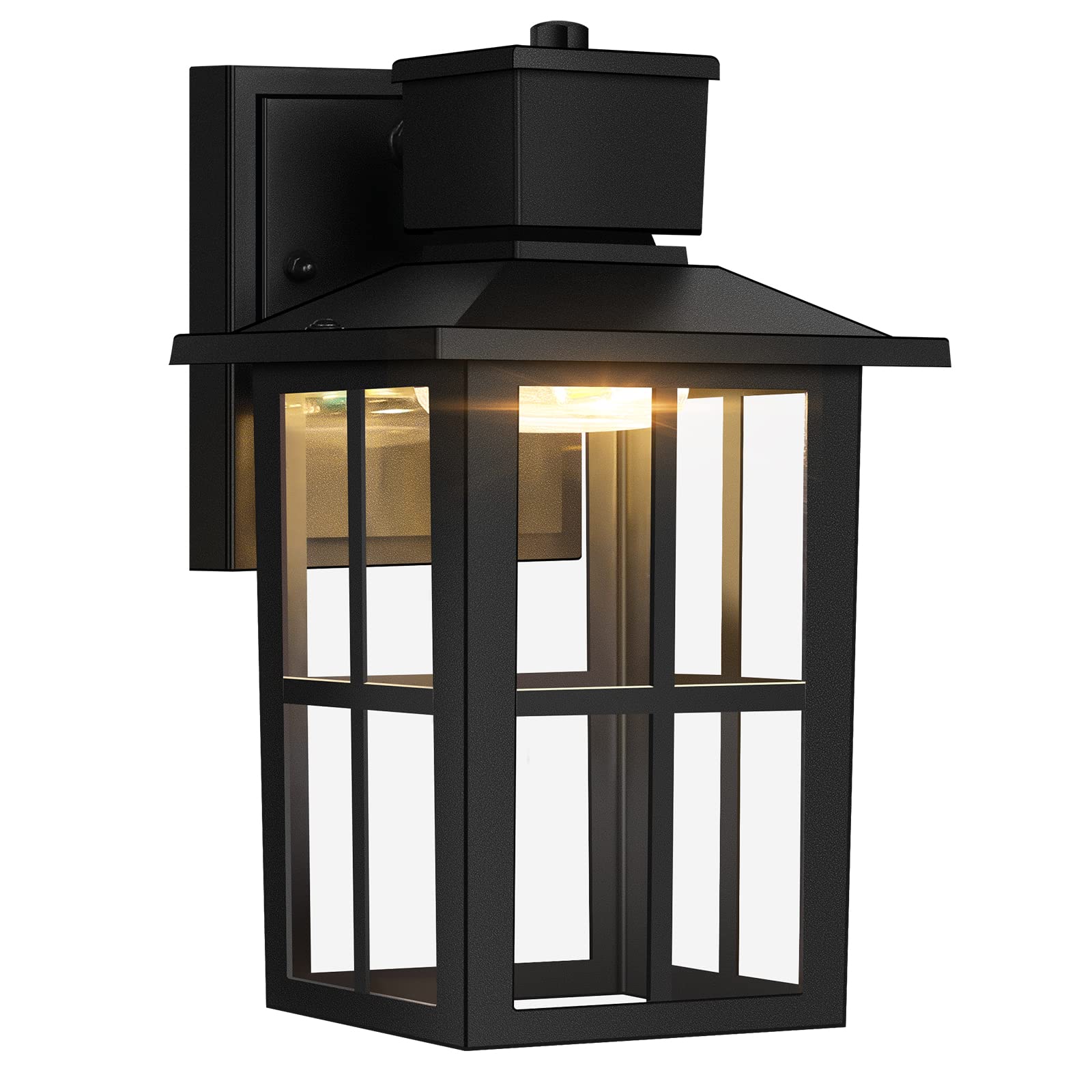 Brightever Outdoor Wall Lantern, 10W LED Exterior Waterproof WallSconce Light Fixture, 3000K/4000K/6500K Selectable, 800LM High 