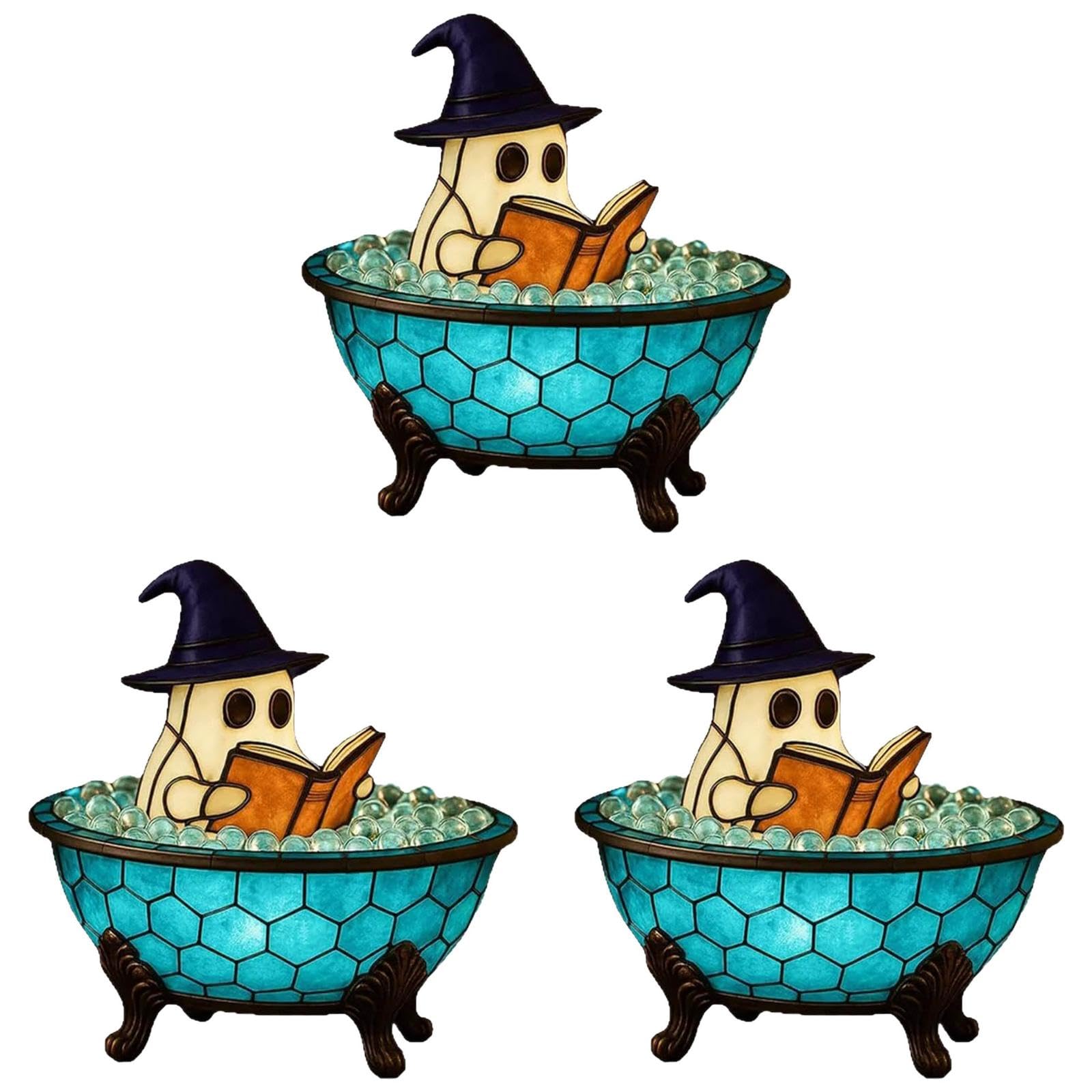 Halloween Party Ghost Bubble Bath Lamp, Halloween Ghost Night Light, Cute Led Lamp For Bathroom Decor, Ghost-Themed Bathtub Lamp