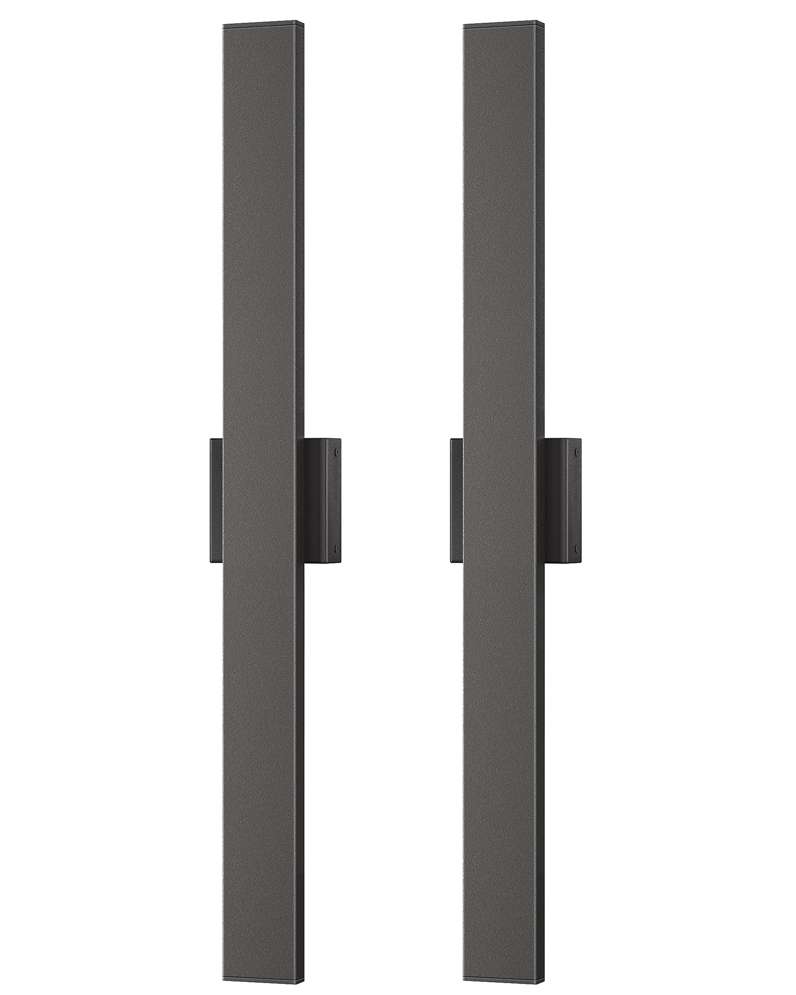 Edishine 31In Led Outdoor Wall Lights  3Cct & 10%-100% Dimmable  Ip65 Waterproof  Modern Exterior Lighting Fixtures  Long Exterior Wall Lights For Garage  Front Door  2 Pack  Black