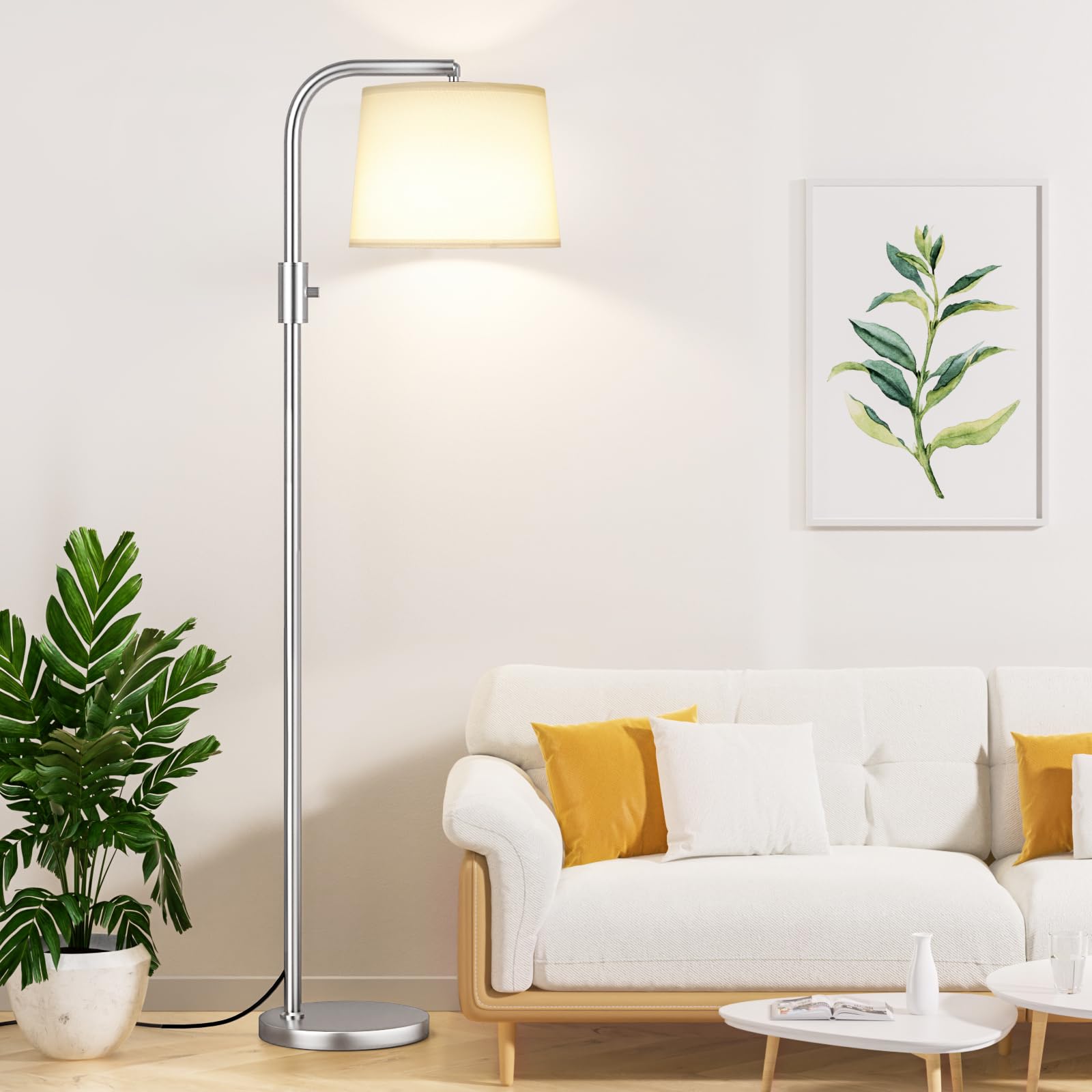 Ambimall ?????????? ???????????????? ?????????? ???????? - Floor Lamps 9W LED Light Bulbs, Standing Lamps for Living Room, Moder