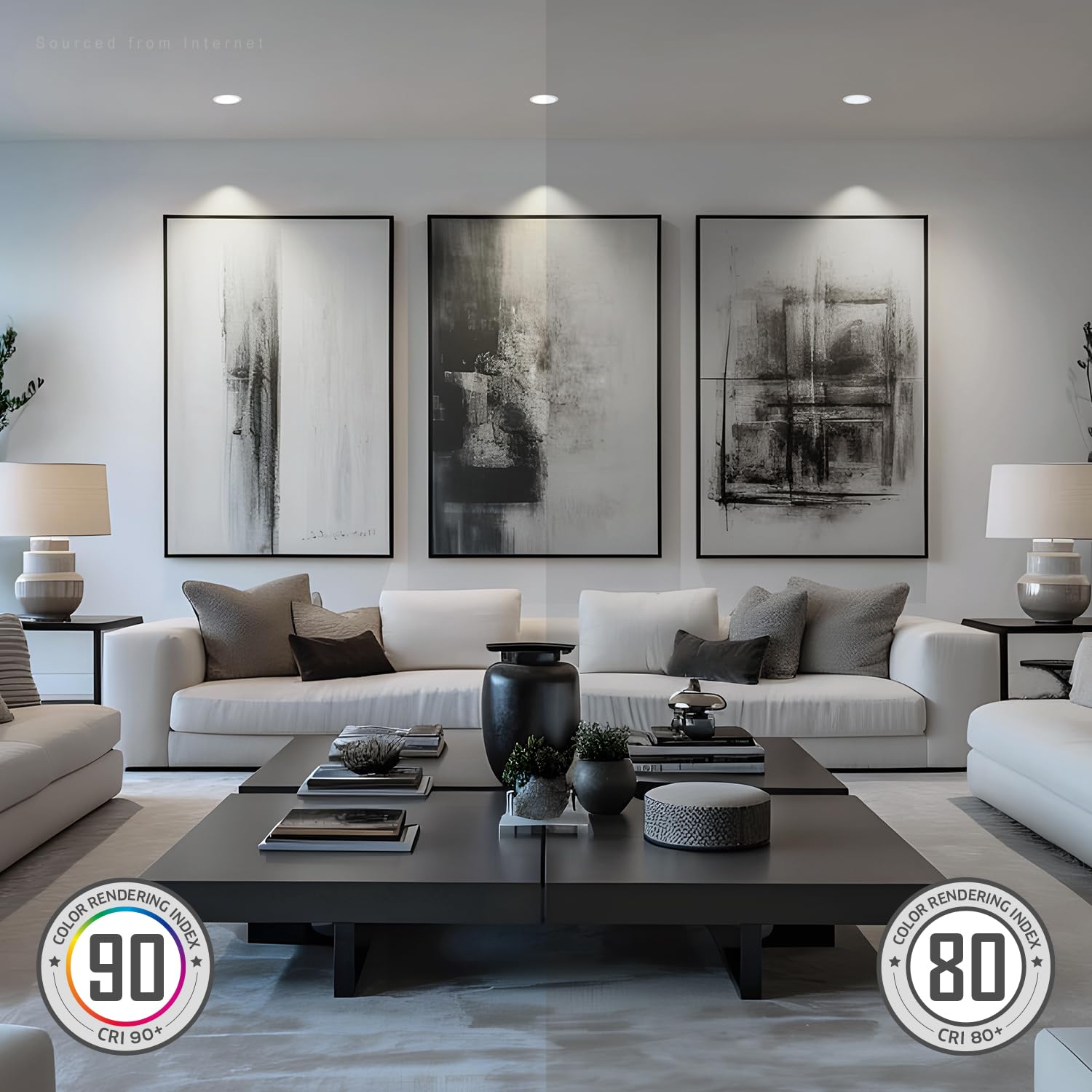 Torchstar Basic Series 12-Pack 4 Inch Ultra-Thin Led Recessed Lighting With Junction Box, Cri90, Aluminum, 5000K Daylight, 5%-10