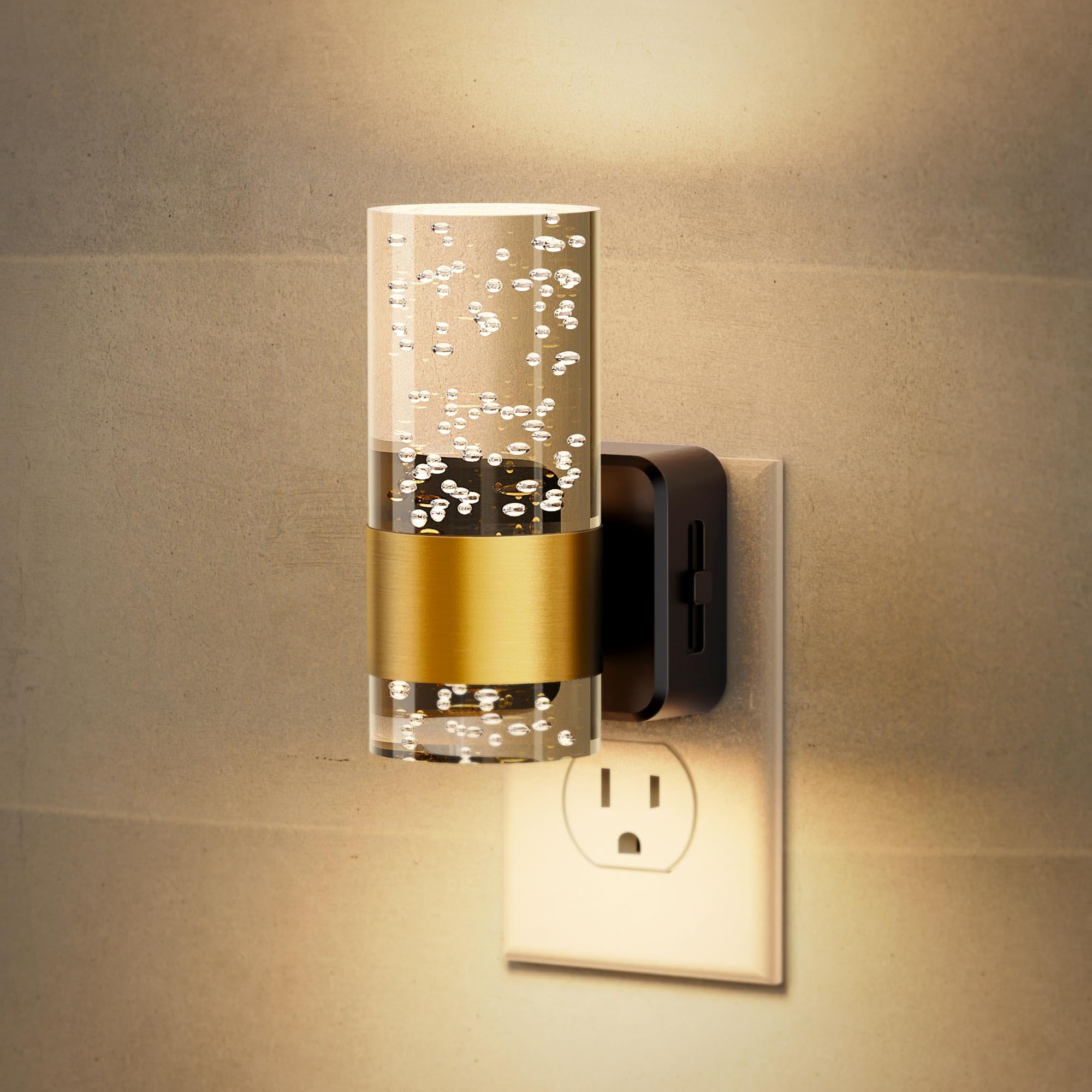 Jandcase Night Light, Night Lights Plug Into Wall,3000K Dimmable Led Night Light With Adjustable Brightness, Automatic Night Lig