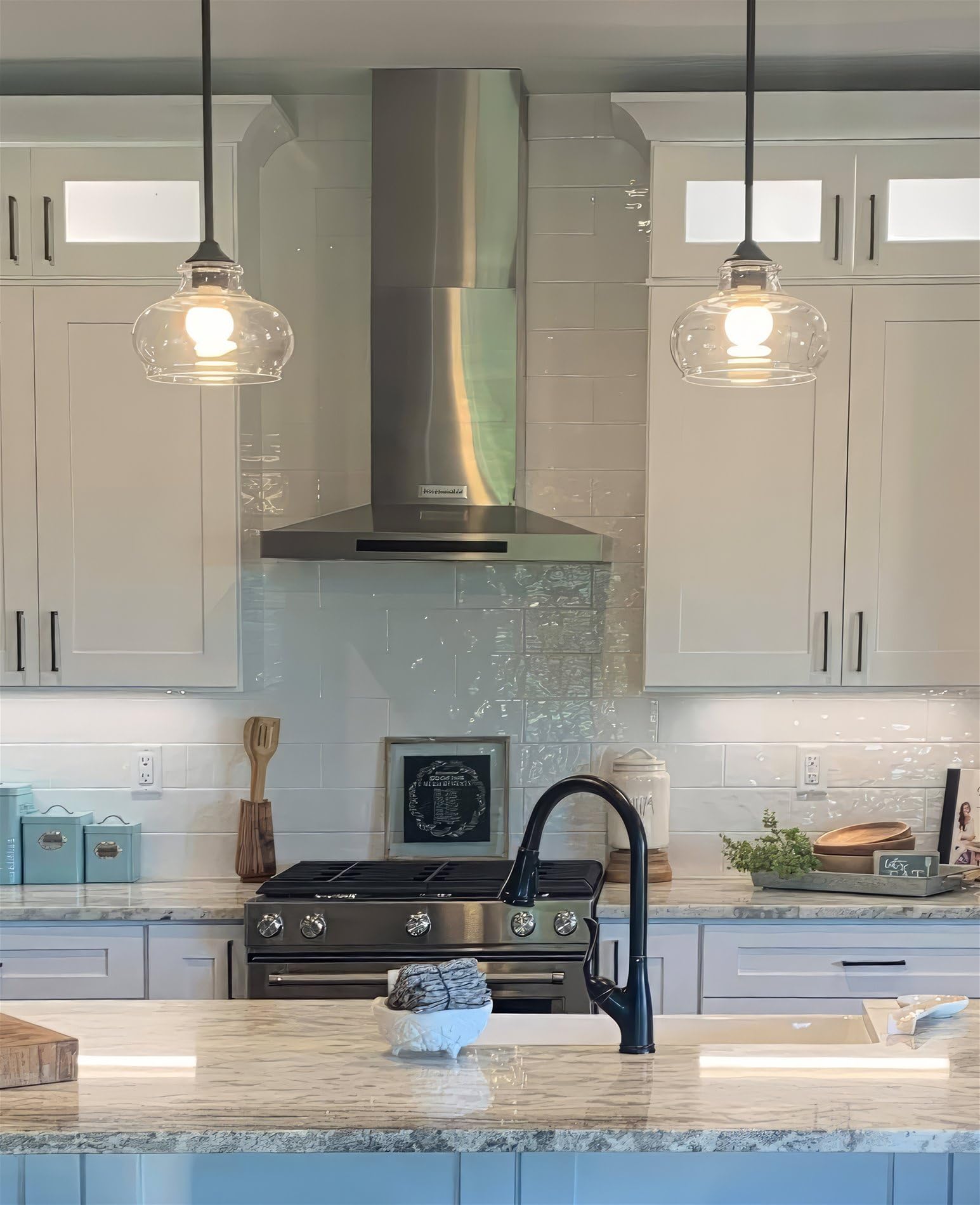 Kira Home Harlow 9in Industrial Pendant Light, Oil Rubbed Bronze, Adjustable Height, Model RV-CP6802-OB