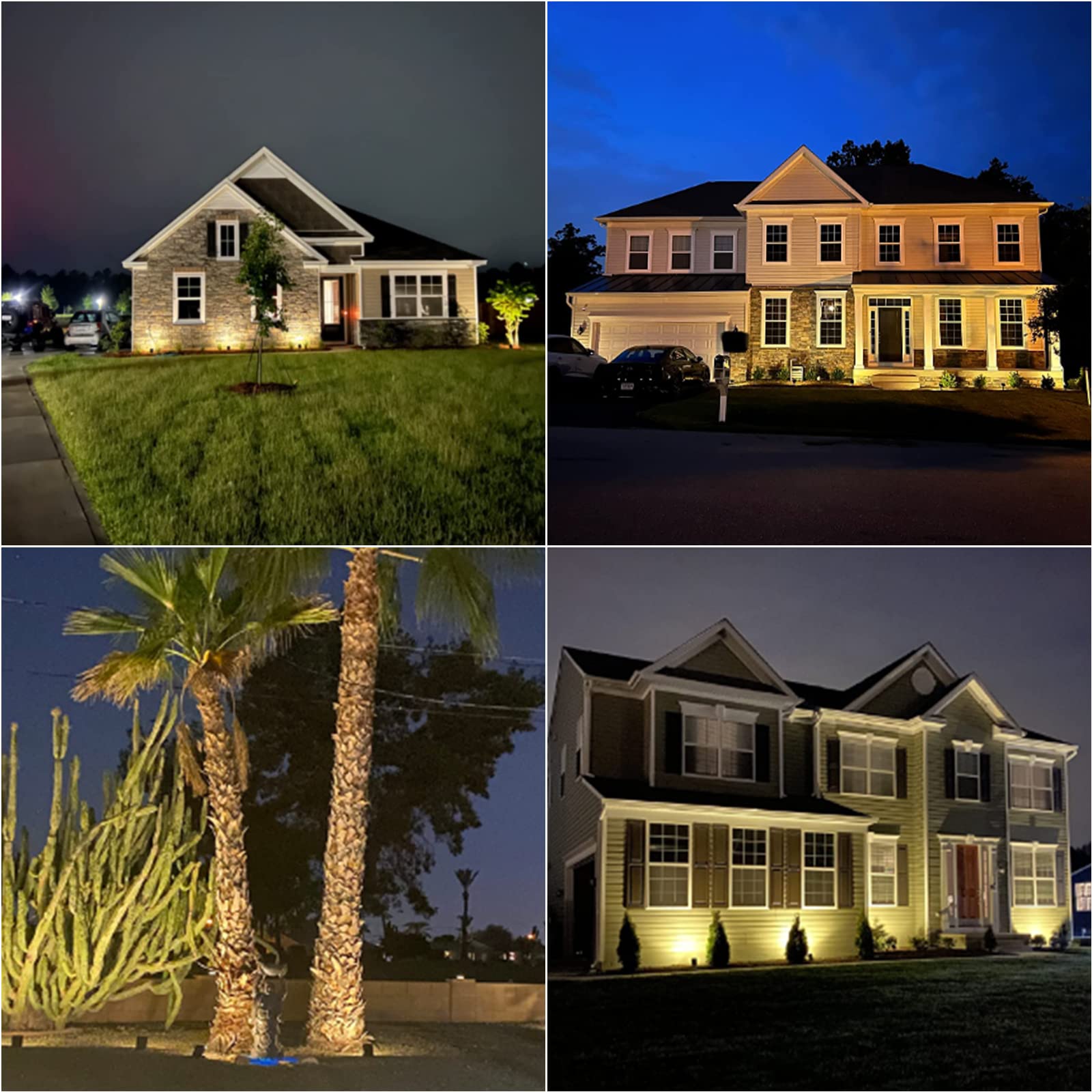 Venus Manufacturing 24 Pack Low Voltage Landscape Spotlight, 20W Halogen, Black, Waterproof