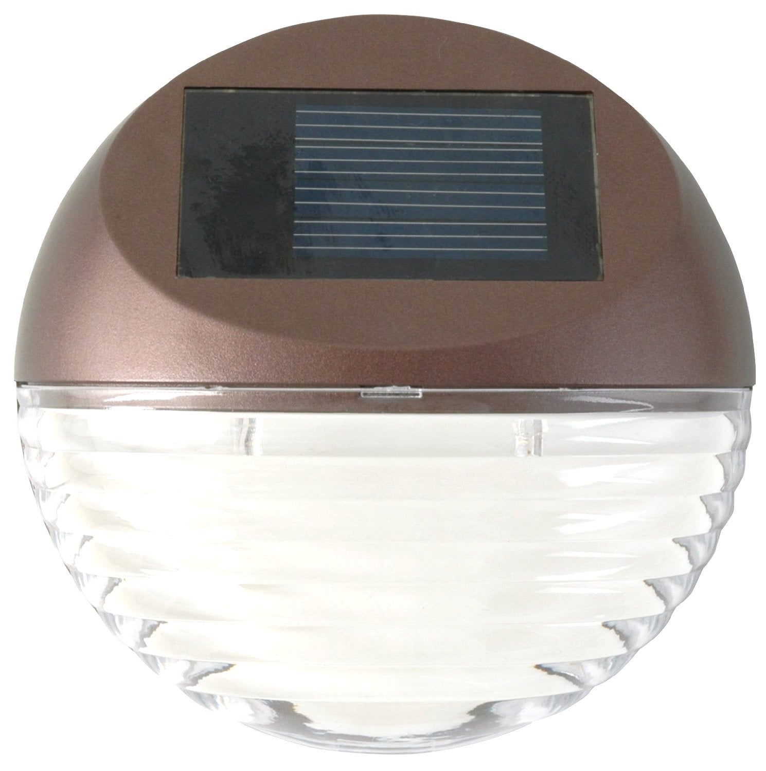 Moonrays 95027 Solar Deck Light Wall Mount Sconce, Round