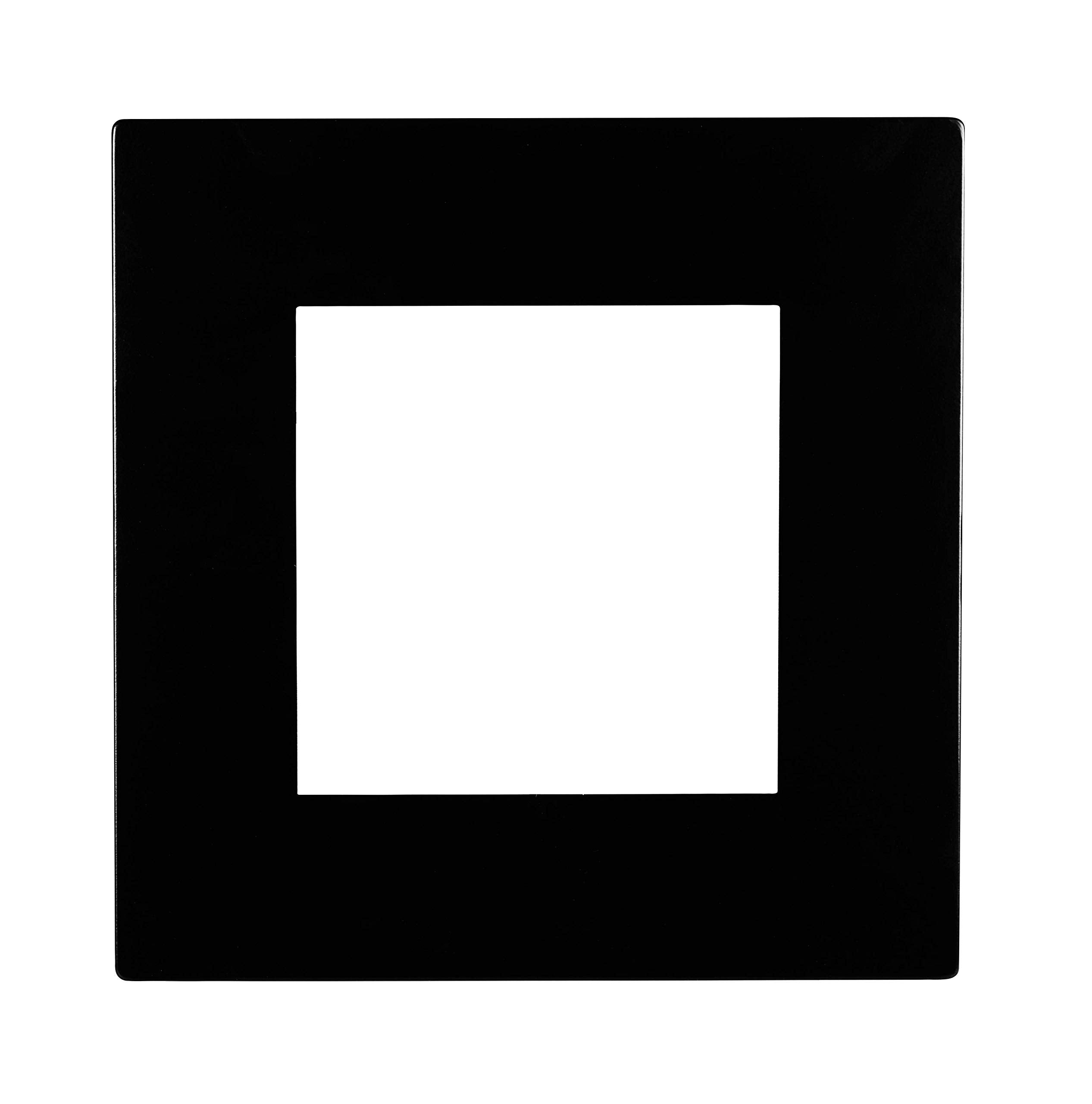 Nicor Lighting Dle4-Tr-Sq-Bk Led Downlight Faceplates, Black