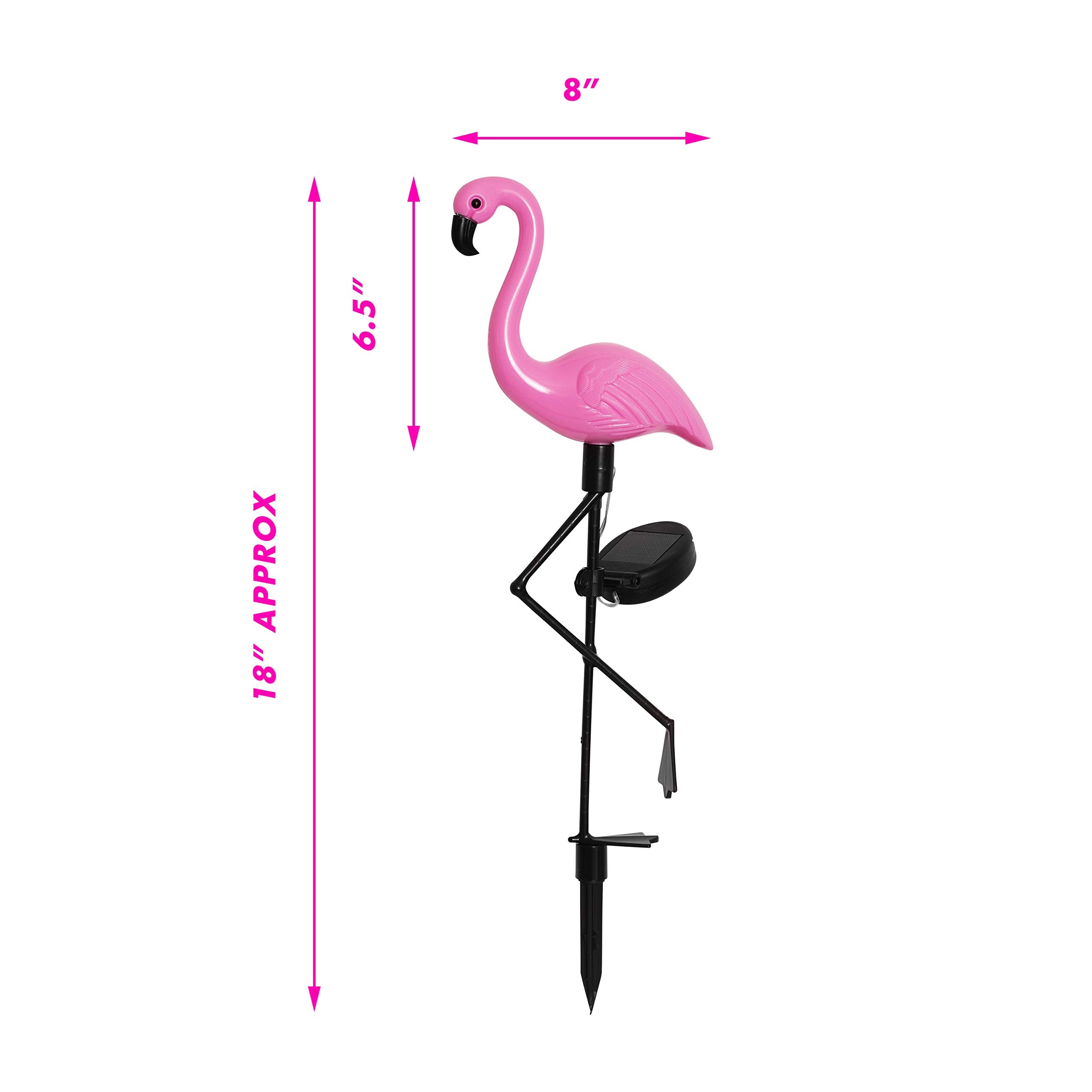 Galashield Pink Flamingo Solar Lights - Outdoor Lawn Decorations & Garden Ornaments