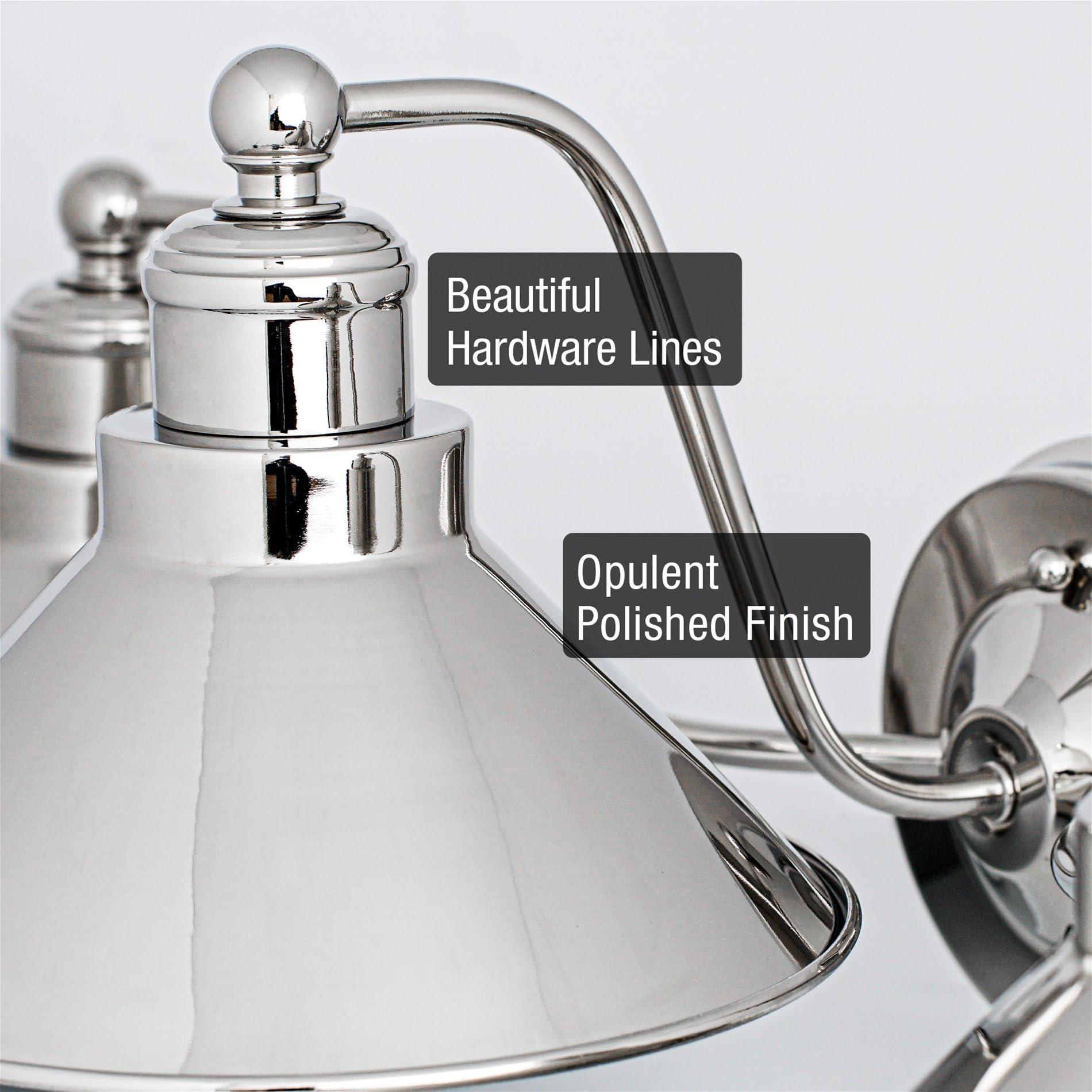 Kira Home Welton 3-Light Bathroom Light, 25.5 Polished Nickel, Metal, Modern Farmhouse Vanity Fixture, Model Rv-Wb4833-Pn