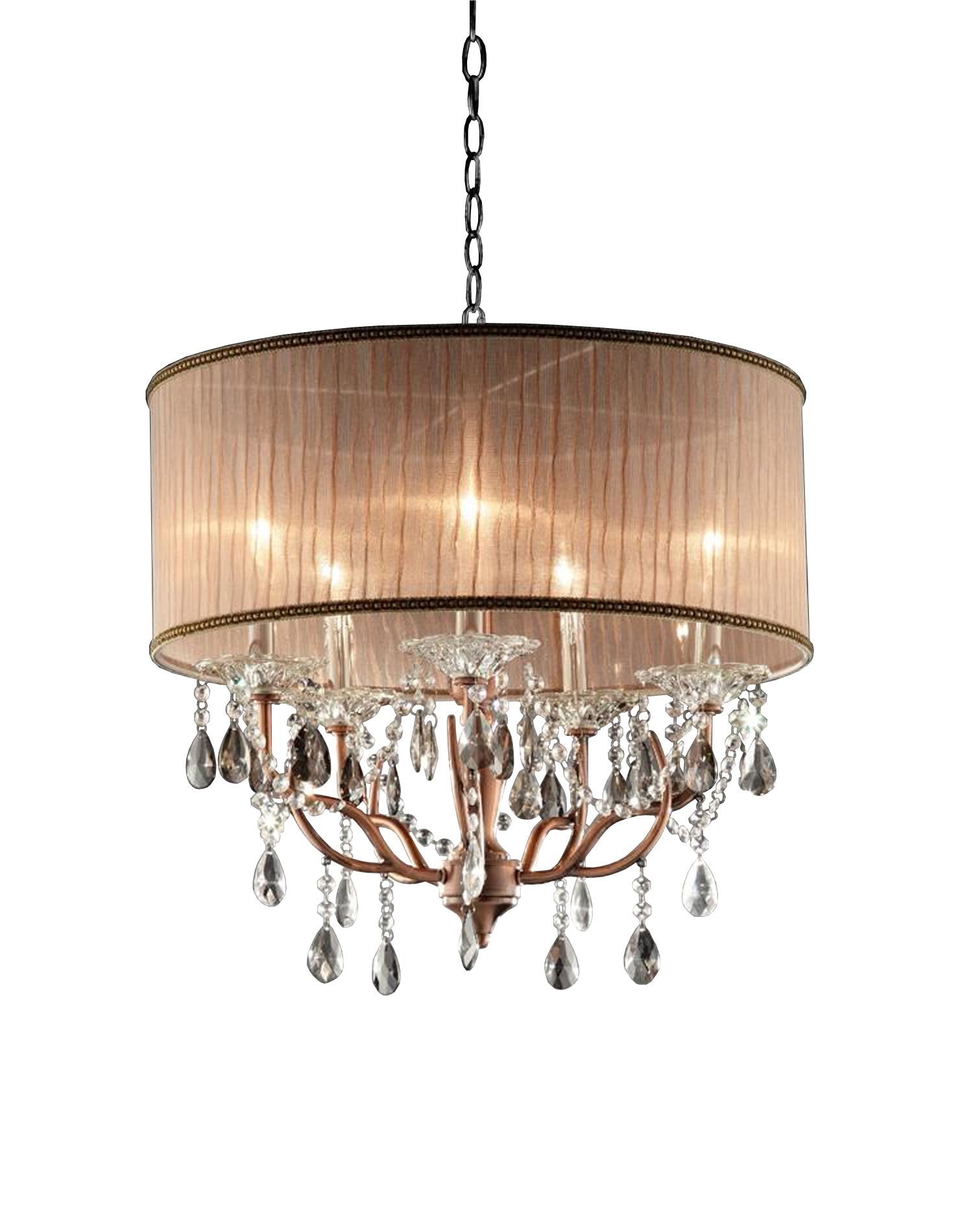 Ok-5126H 25-Inch Rosie Crystal Ceiling Lamp