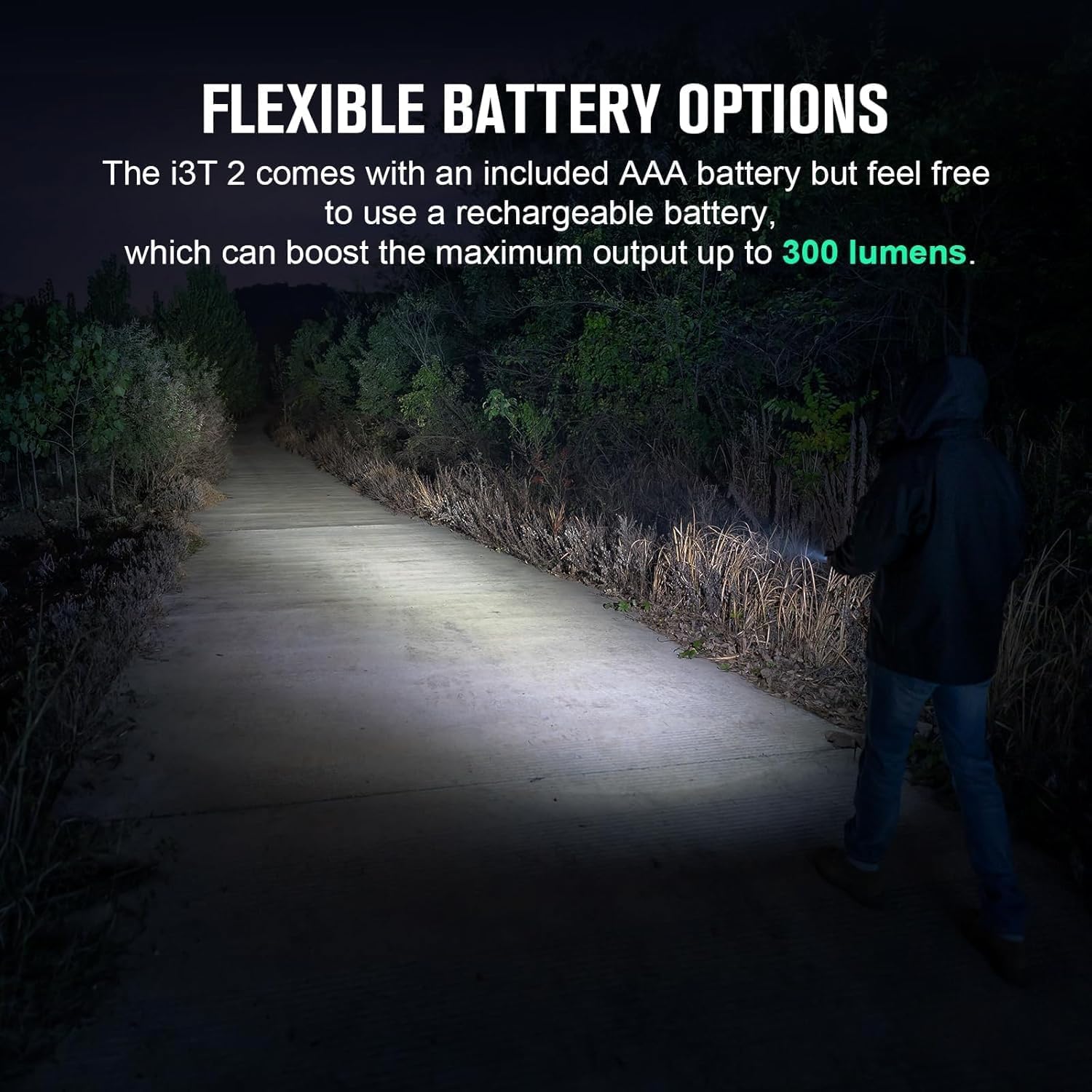 OLIGHT I3T 2 EOS Pocket Flashlight, 200 Lumens, Aluminum, Midnight Blue, Model I3T2-MNB-300000