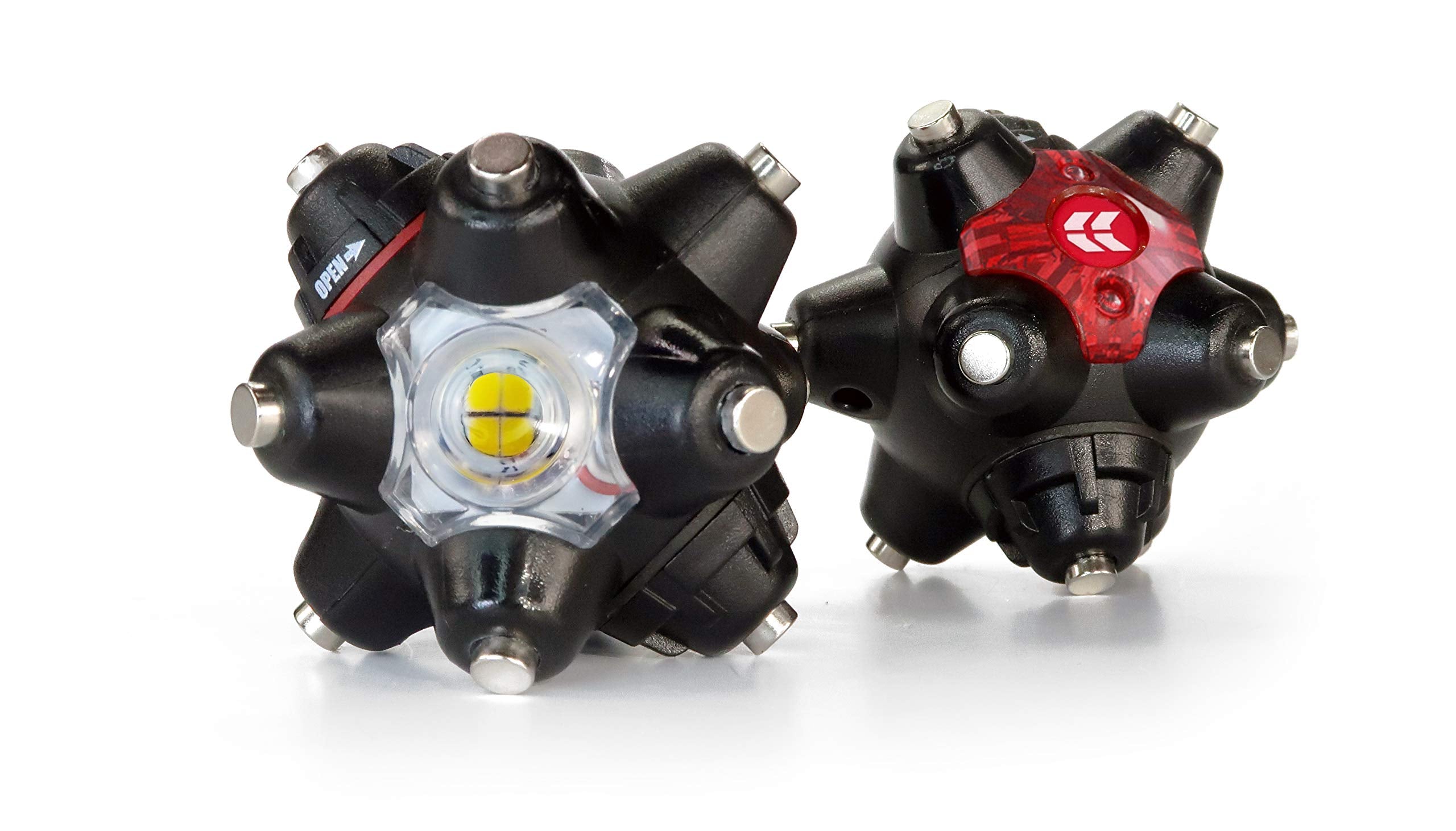 Stkr Concepts Light Mine Professional 250 Lumens- Hands Free Led Flashlight, Red/White, (Model: 107)