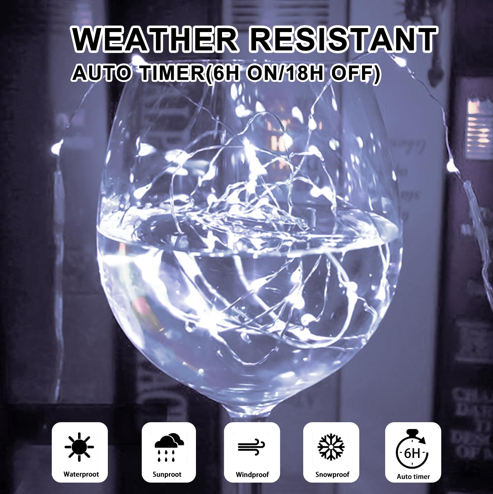 Sinamer White Fairy Lights Battery Operated (Included), 8 Modes & Auto Timer, 16Ft 50Led Mini Twinkle Silver Wire Firefly Starry Lights, Waterproof Battery Operated Lights For Mason Jars Bedroom