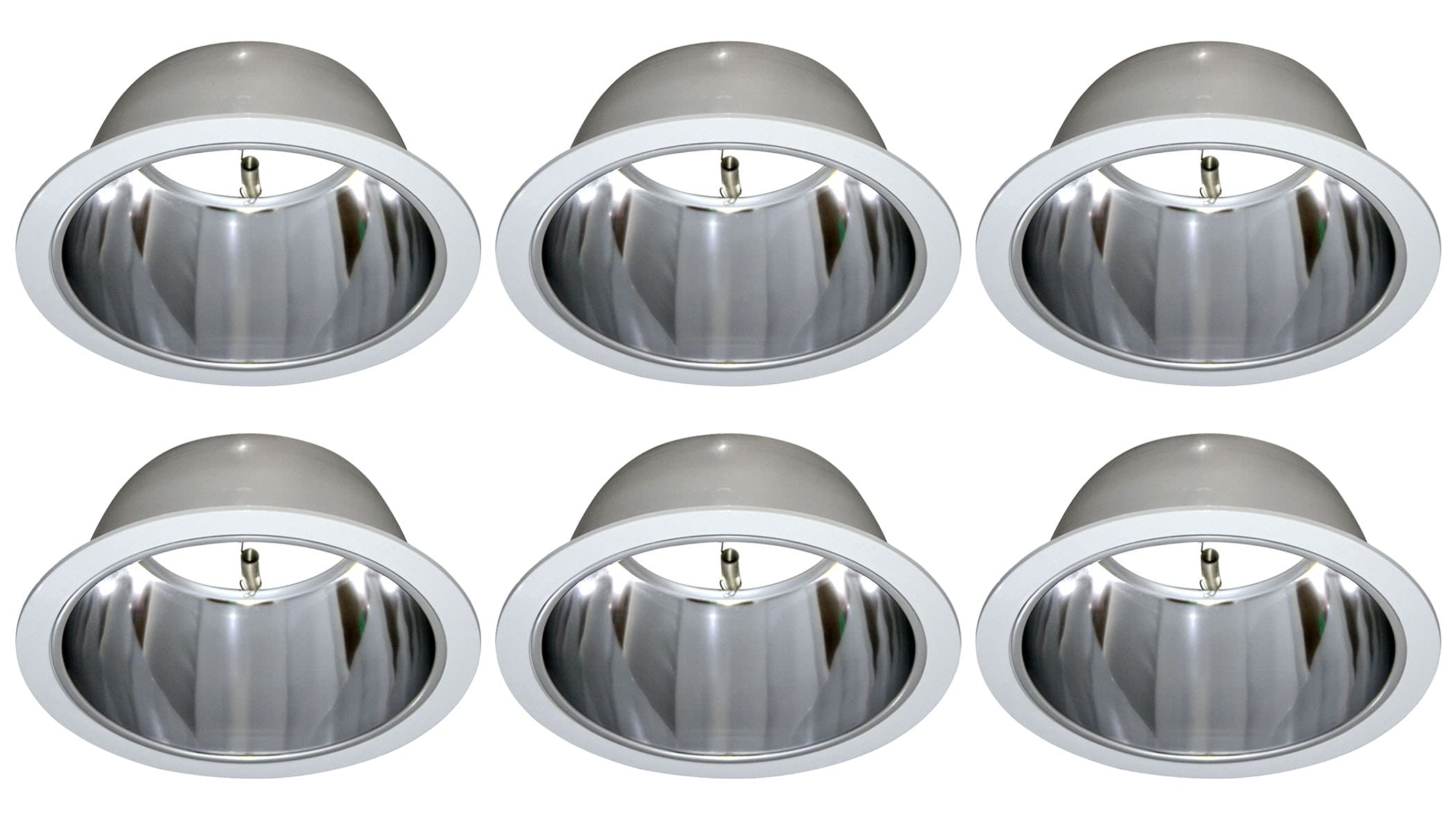 6 Pack-6 Open Reflector Trim/Trims for Par30/r30 Line Voltage Recessed Light/Lighting-fit Halo/Juno