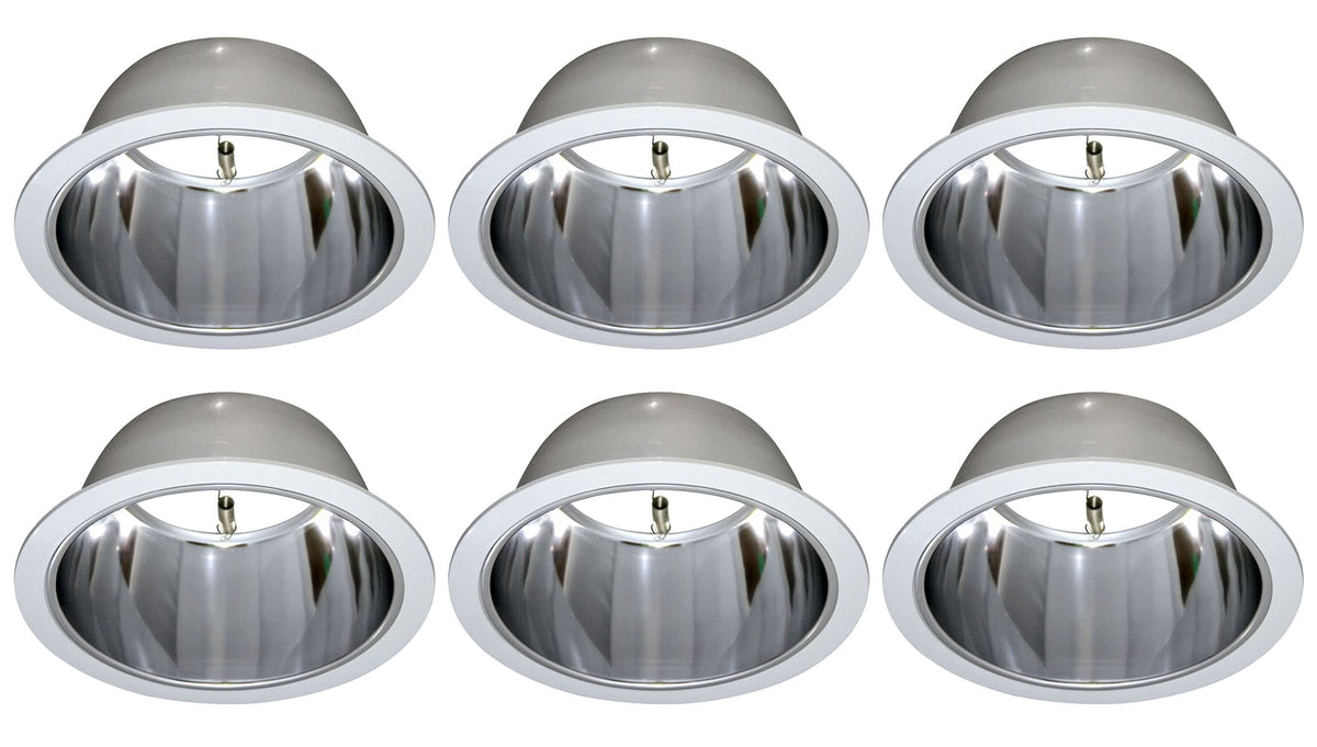6 Pack-6 Open Reflector Trim/Trims for Par30/r30 Line Voltage Recessed ...