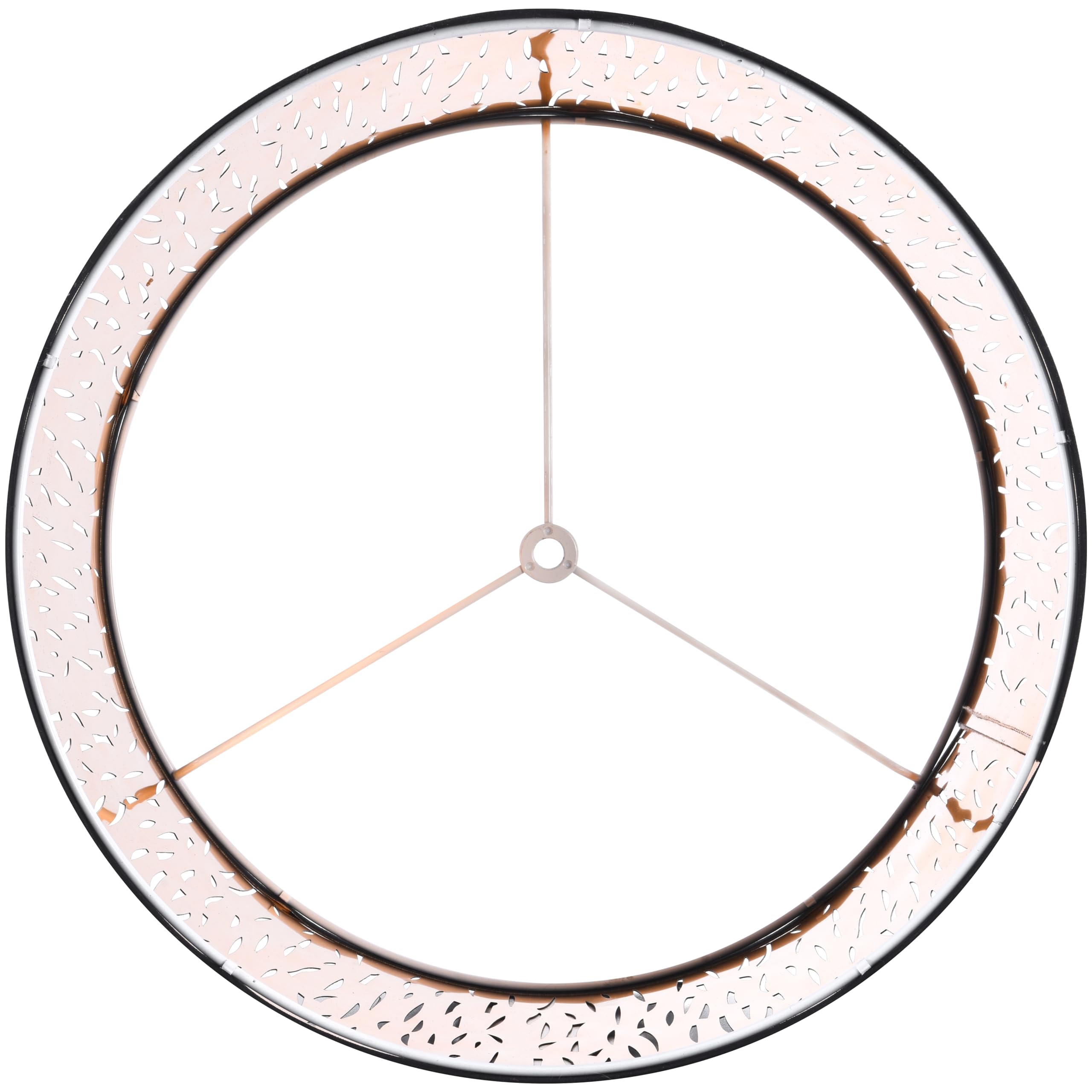 Goso Black Lamp Shades Set Of 2, Drum Lamp Shades With Etching Crystal Design,13 ''Top X 13'' Bottom X 10 ''High'', Lamp Shades