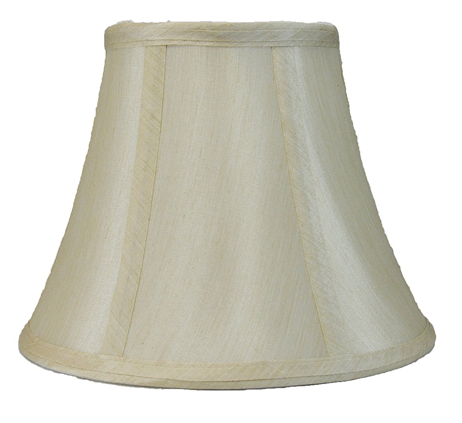 Urbanest Softback Bell Lampshade, Faux Silk, 5X9X7 Inches, Cream, Spider-Fitter