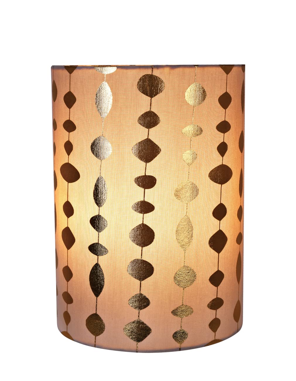 Aspen Creative 31254A Contemporary Drum (Cylinder) Shaped Spider Construction Lamp Shade In Beige 8'' Wide (8'' X 8'' X 11'')