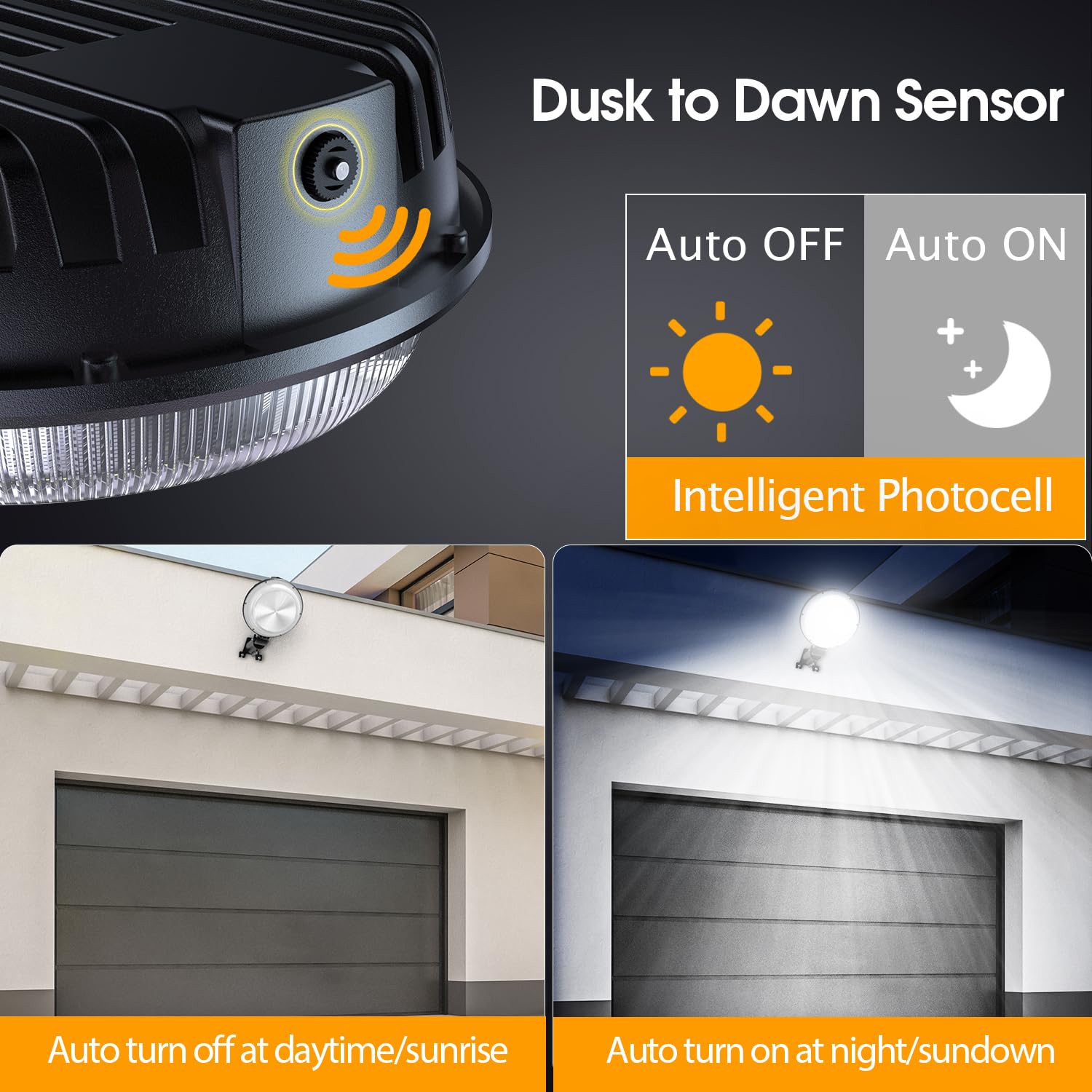 Moontip 150W 2 Pack Led Barn Light 20000Lm Dusk To Dawn Outdoor Lighting With 150° Adjustable Photocell 6500K Daylight Yard Lights, Ip66 Waterproof Area Street Light For Farmhouse Barns Warehouse