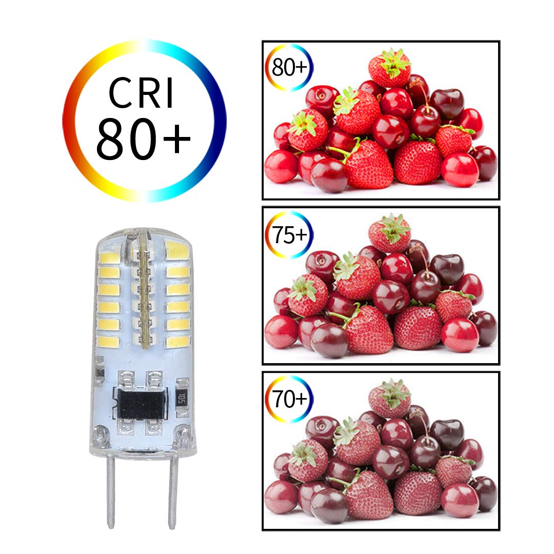 Nobranded G8 LED Bulb, 20W-25W Equivalent, Dimmable, Daylight White 5000K, 10 Pack