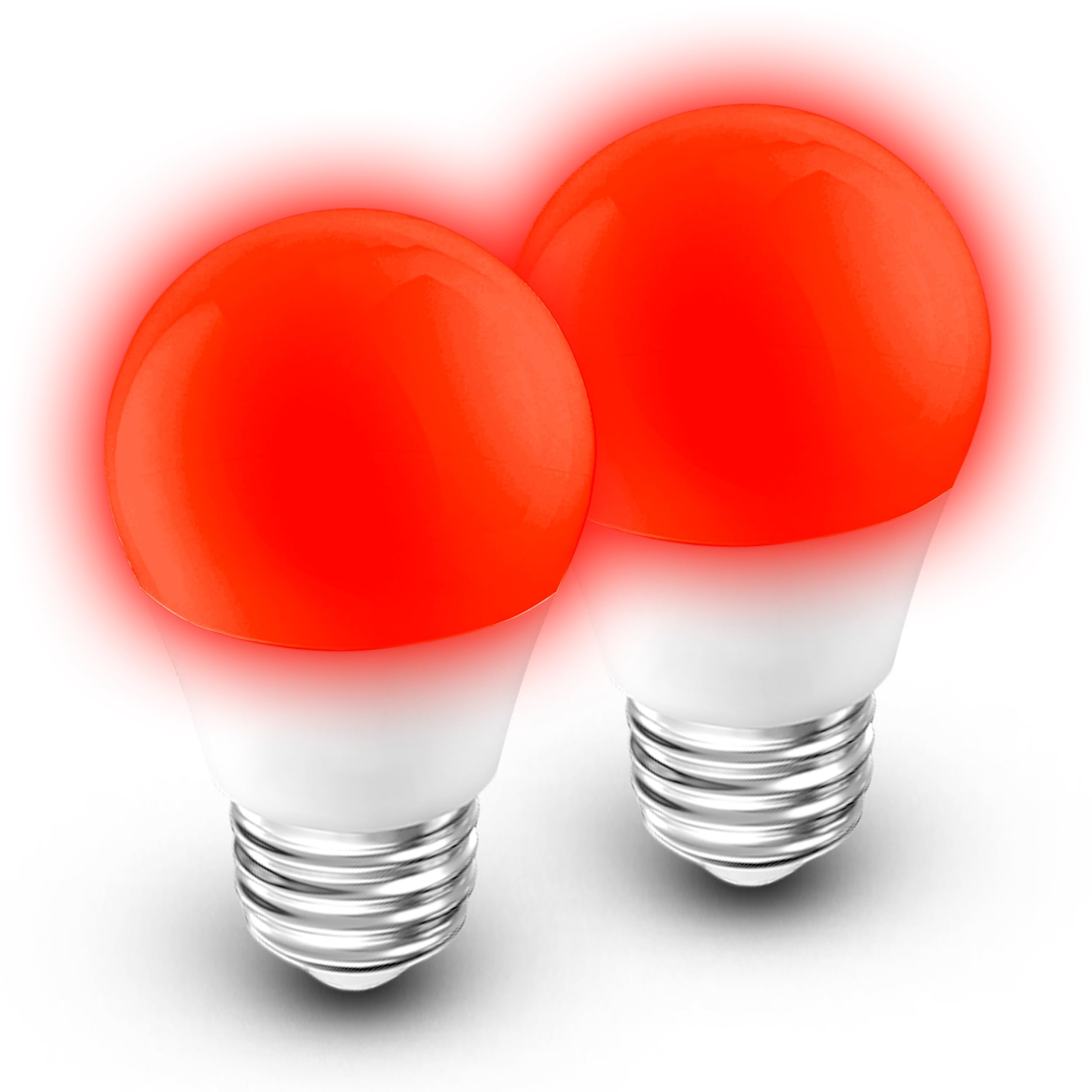 Red Light Bulbs for Sleep, 625nm Red Night Lighting 25w-40w Equivalent, Blue Light Blocking, 3W 300lm, E26 Medium Base for Bedro