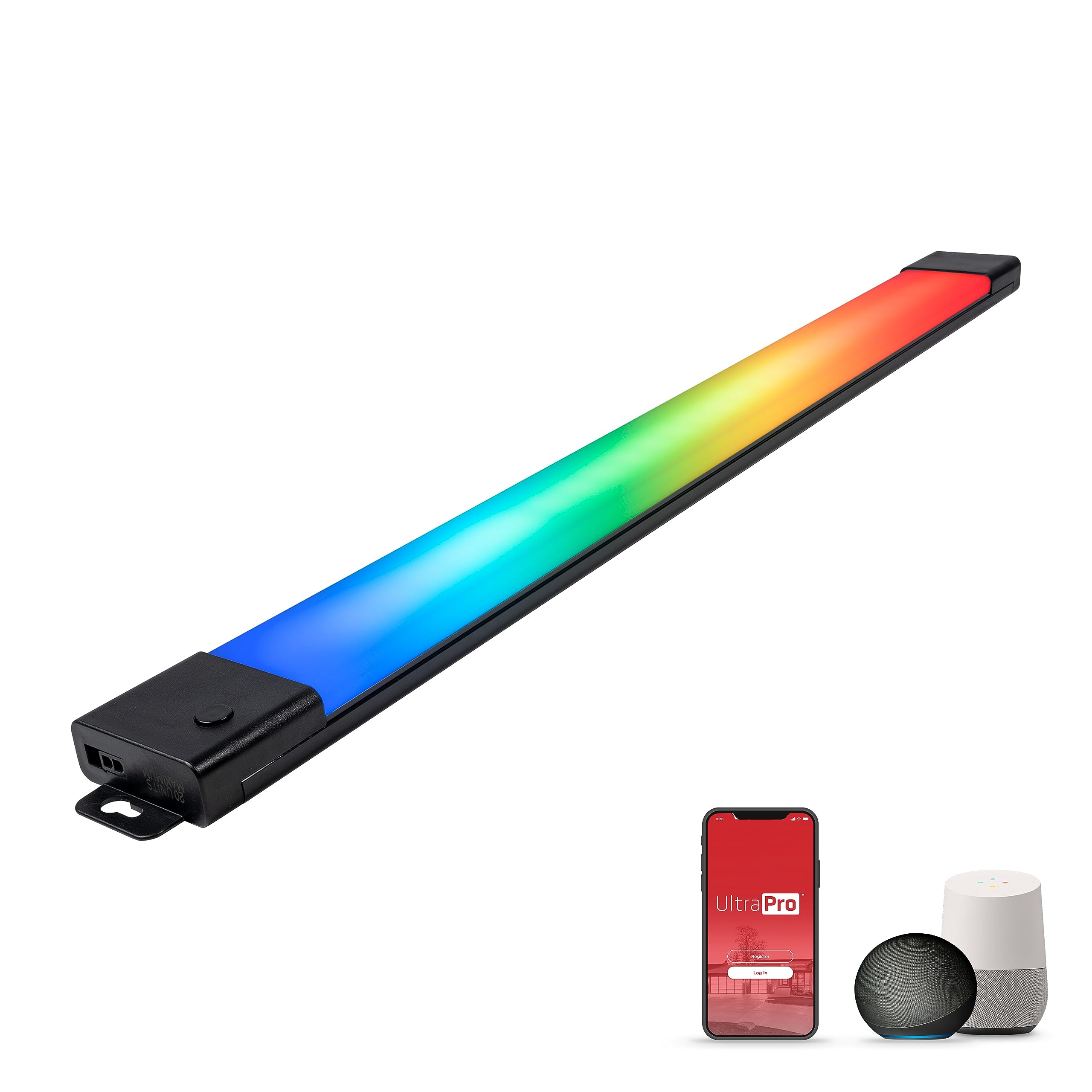 Ultrapro Wi-Fi Under Cabinet Lights, 24 Inch, Color Changing, Alexa & Google Assistant Compatible