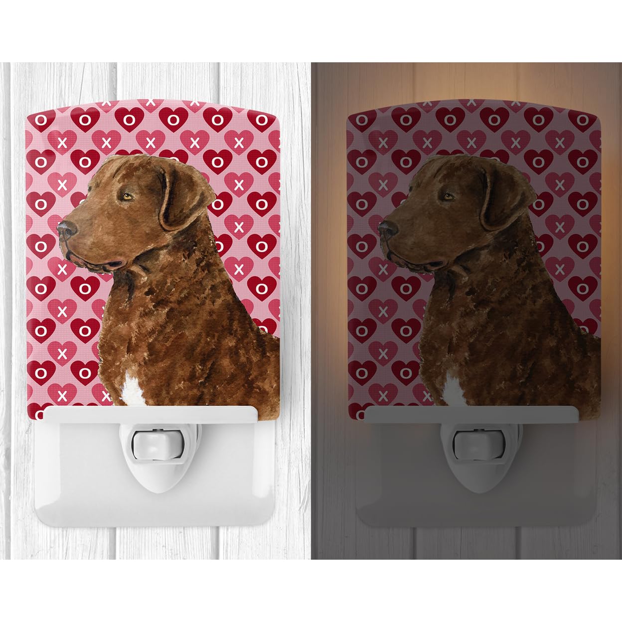 Carolines Treasures Ceramic Night Light, Chesapeake Bay Retriever, UL-Certified, 6x4x3in, Multicolor, Model SS4531CNL