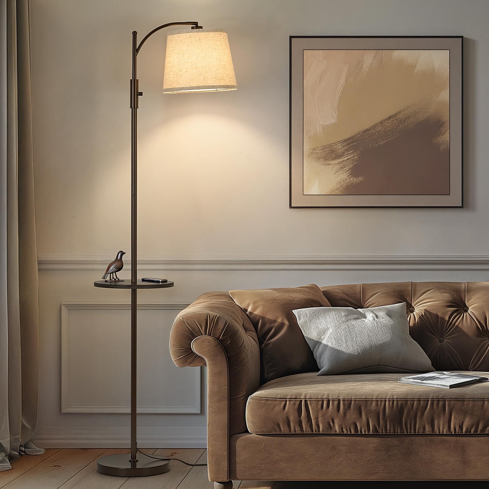 AIDENOEY Fully Dimmable Floor Lamp for Living Room