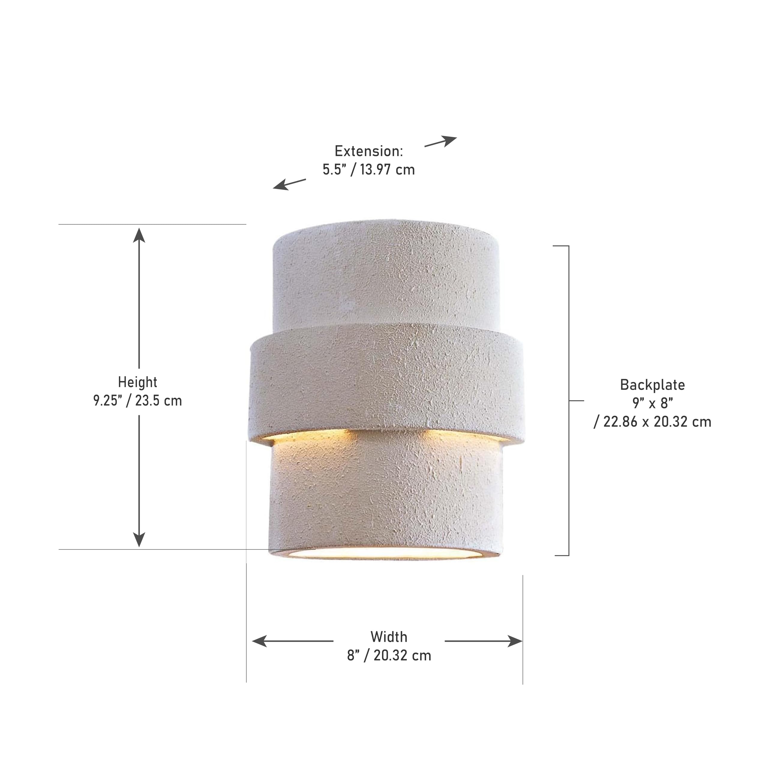 Minka Lavery Outdoor Wall Sconce Light, 1-Light 100W, Ceramic, 9in H x 8in W, White, Model 4233-288
