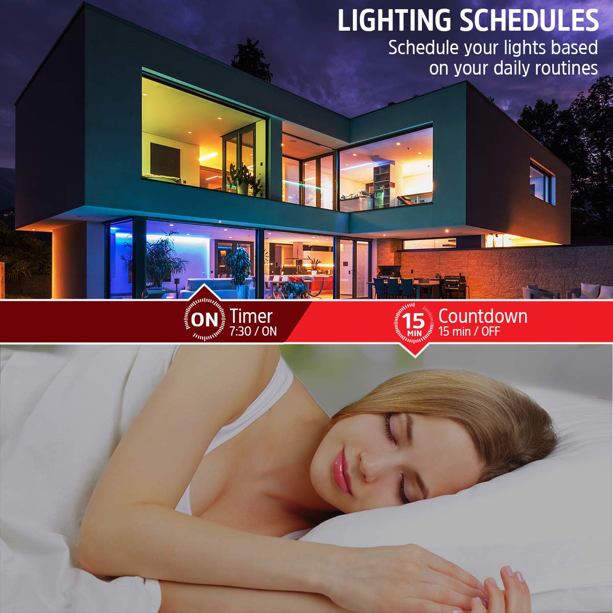 Energizer Smart Wifi Led Light Strip 6.5Ft Dimmable Multi-Color & Bright White By Xtreme Digital