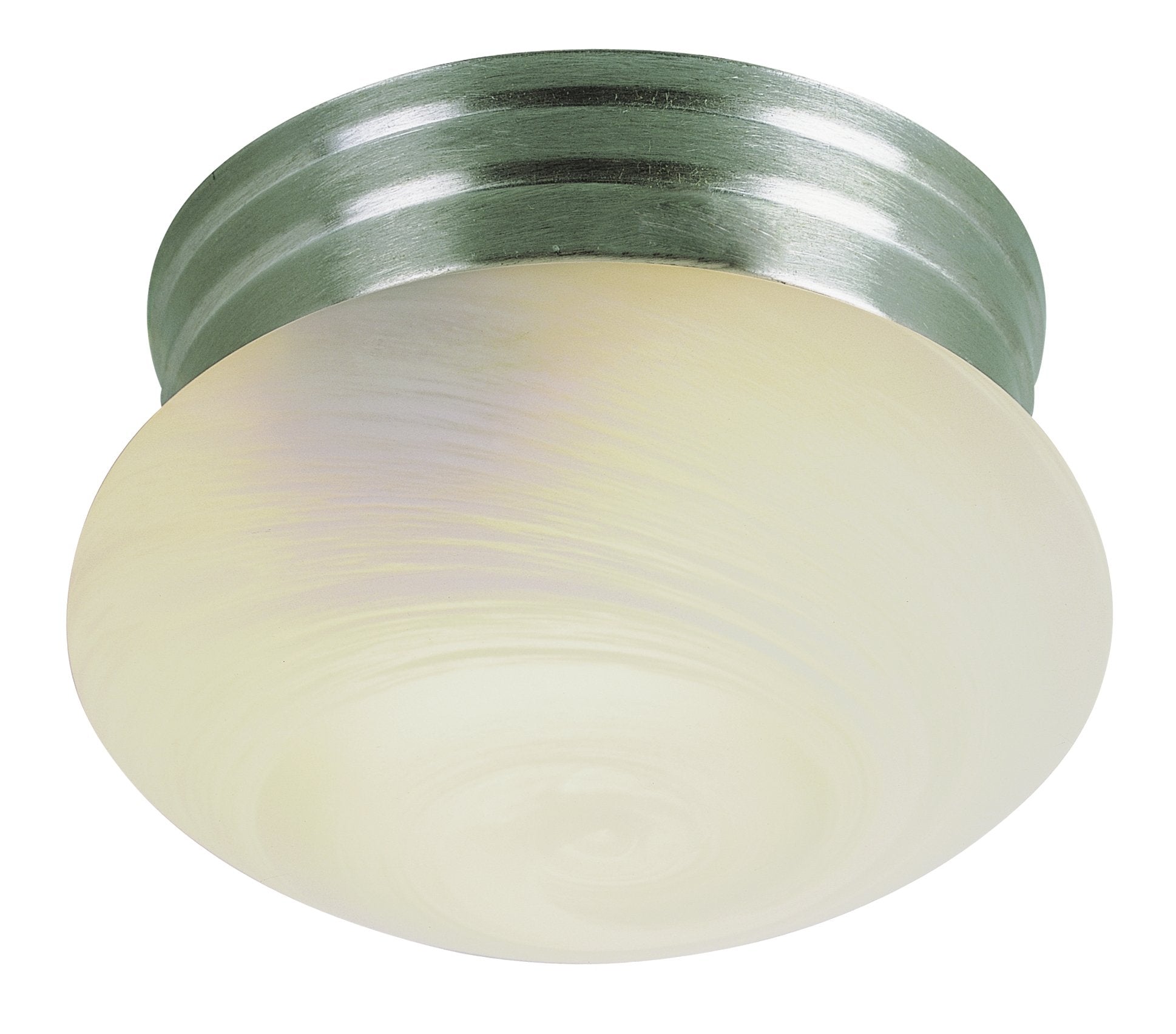 Trans Globe Lighting Tg3619 Bn Traditional One Flushmount Outdoor-Post-Lights, Pewter, Nickel, Silver