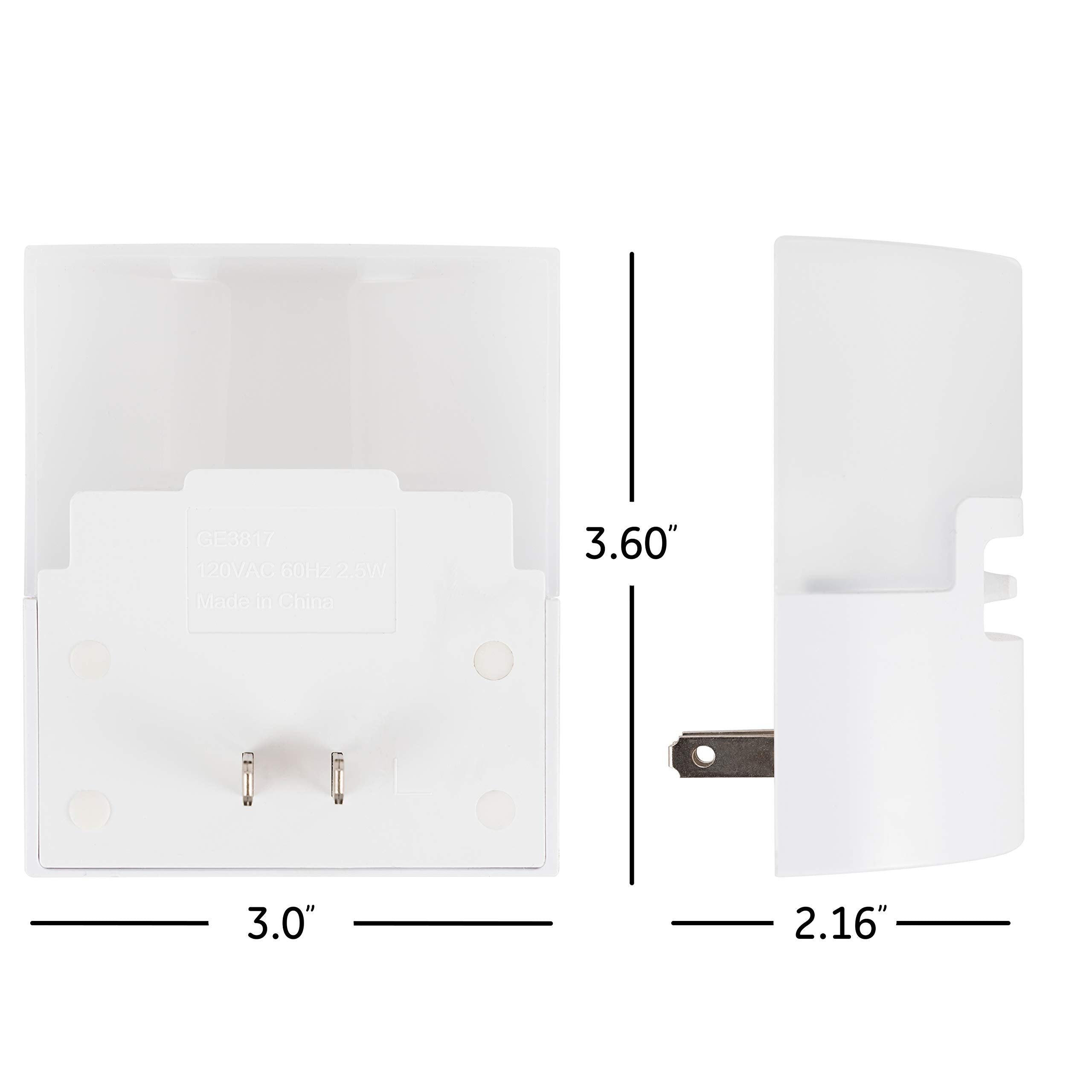 Ge Ultrabrite Led Night Light, Dimmable, 100 Lumens, Plug-In, Dusk To Dawn Sensor, Ul-Listed, Ideal For Bedroom, Bathroom, Nurse