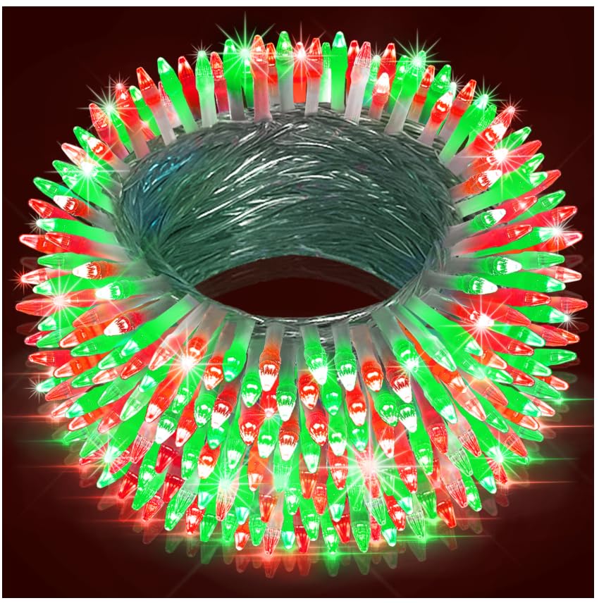350Led Christmas Lights Indoor Outdoor  90Ft 12 Modes Red & Green Led String Lights With Timer Dimmable  Waterproof Christmas Tree Lights For Xmas Patio Yard Fence Balcony Garden Party Decor Red&Green