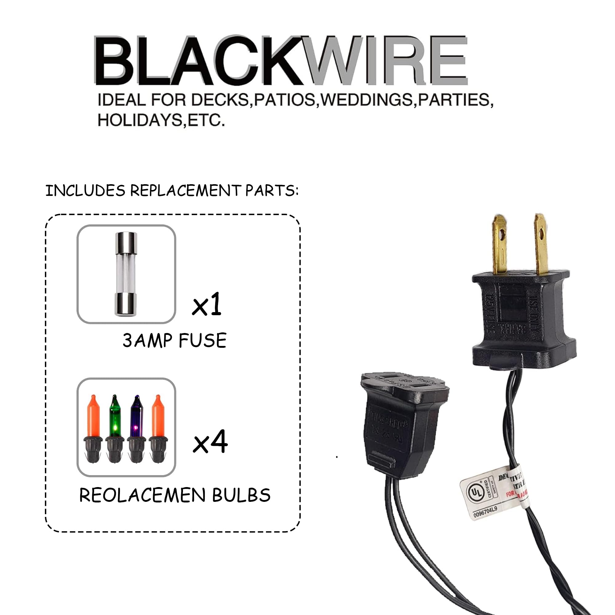 TW SHINE Mini String Lights, 100 Count, 20FT, Waterproof, Purple Orange Green, Model ZF-100-2/SB, Halloween Decorations