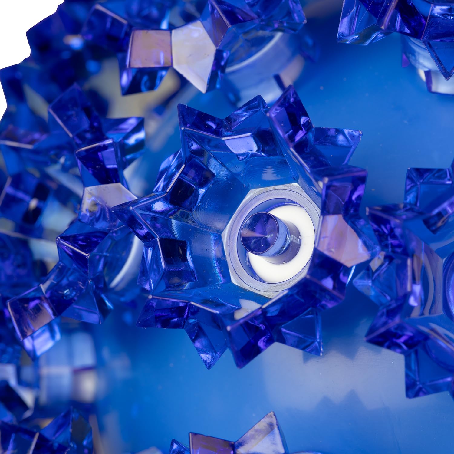 Novelty Lights Outdoor LED Light Sphere, 50 LEDs, 6in Diameter, Blue, Model MRD-50A-2, Hanging Tree Gazebo Decor