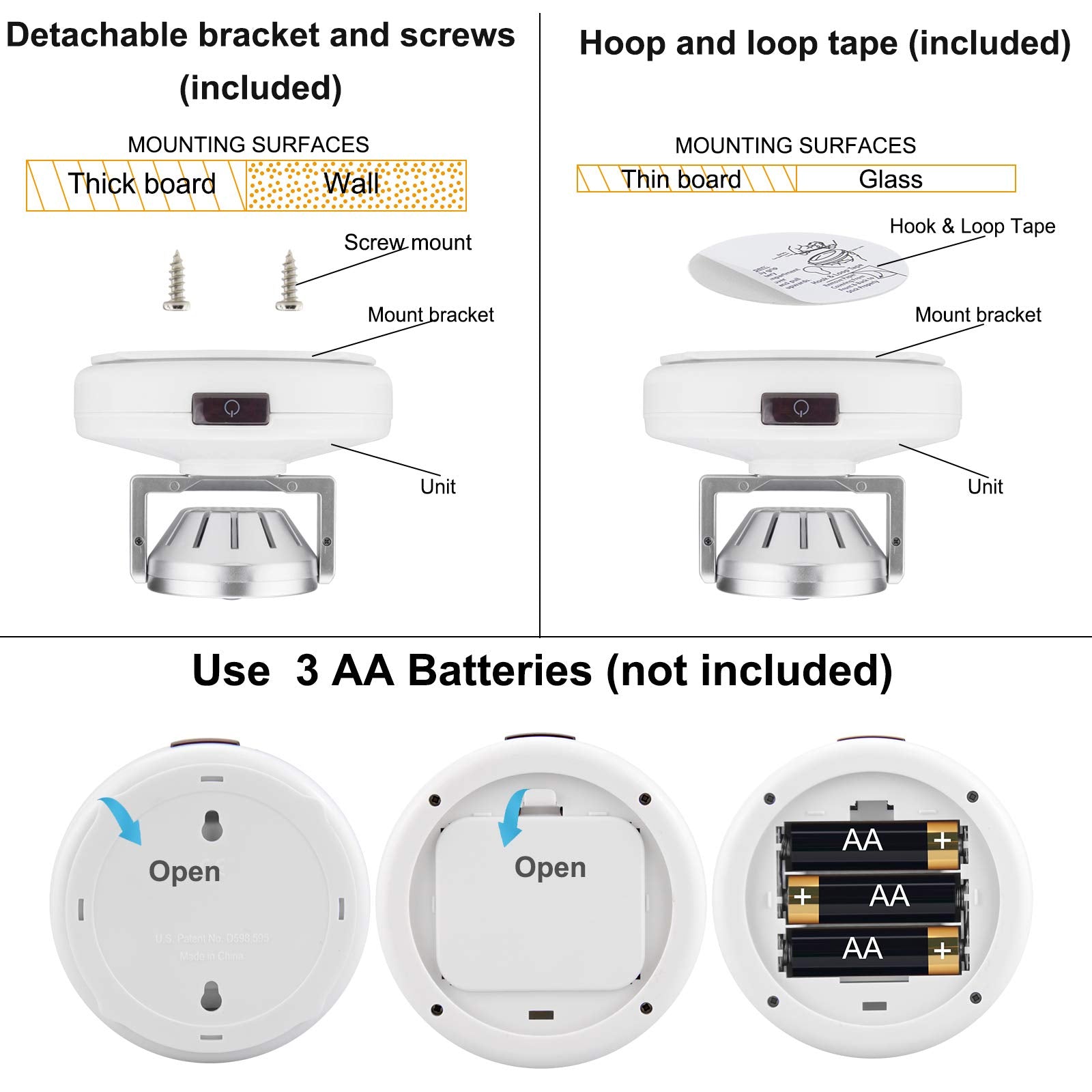 Luxsway Led Spotlights - Dimmable Accent Light With Rotatable Head, 12 Color Changing, Battery Operated, White & Silver Head