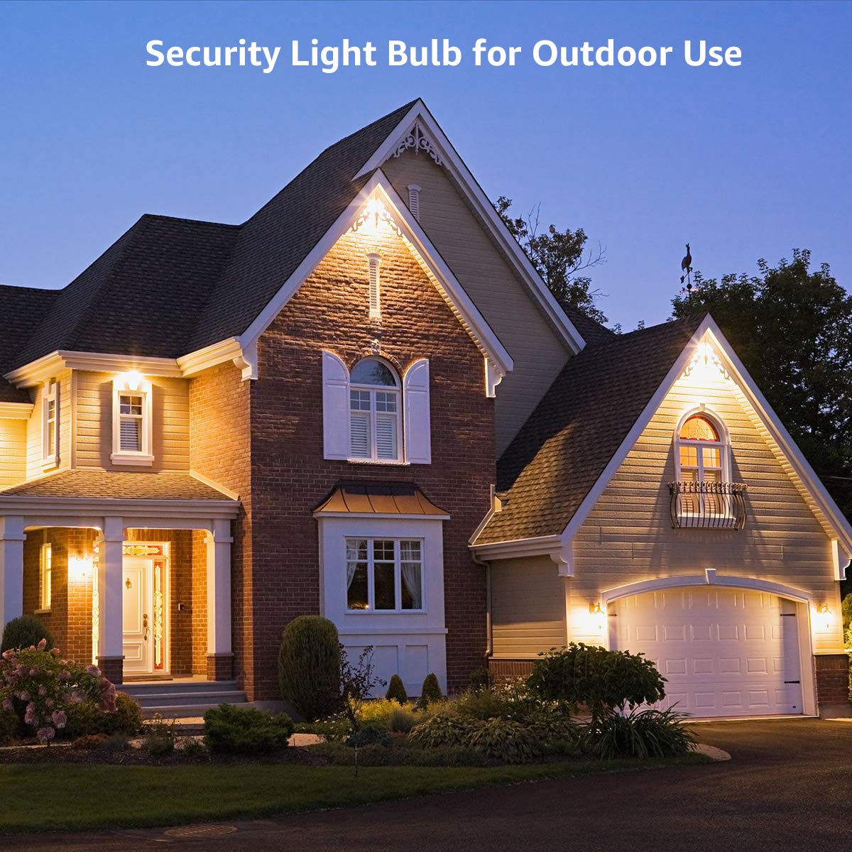 Lepro Dusk to Dawn LED Light Bulbs, 9W 806 Lumens, Soft White, 60W Equivalent, A19 E26, 2 Count