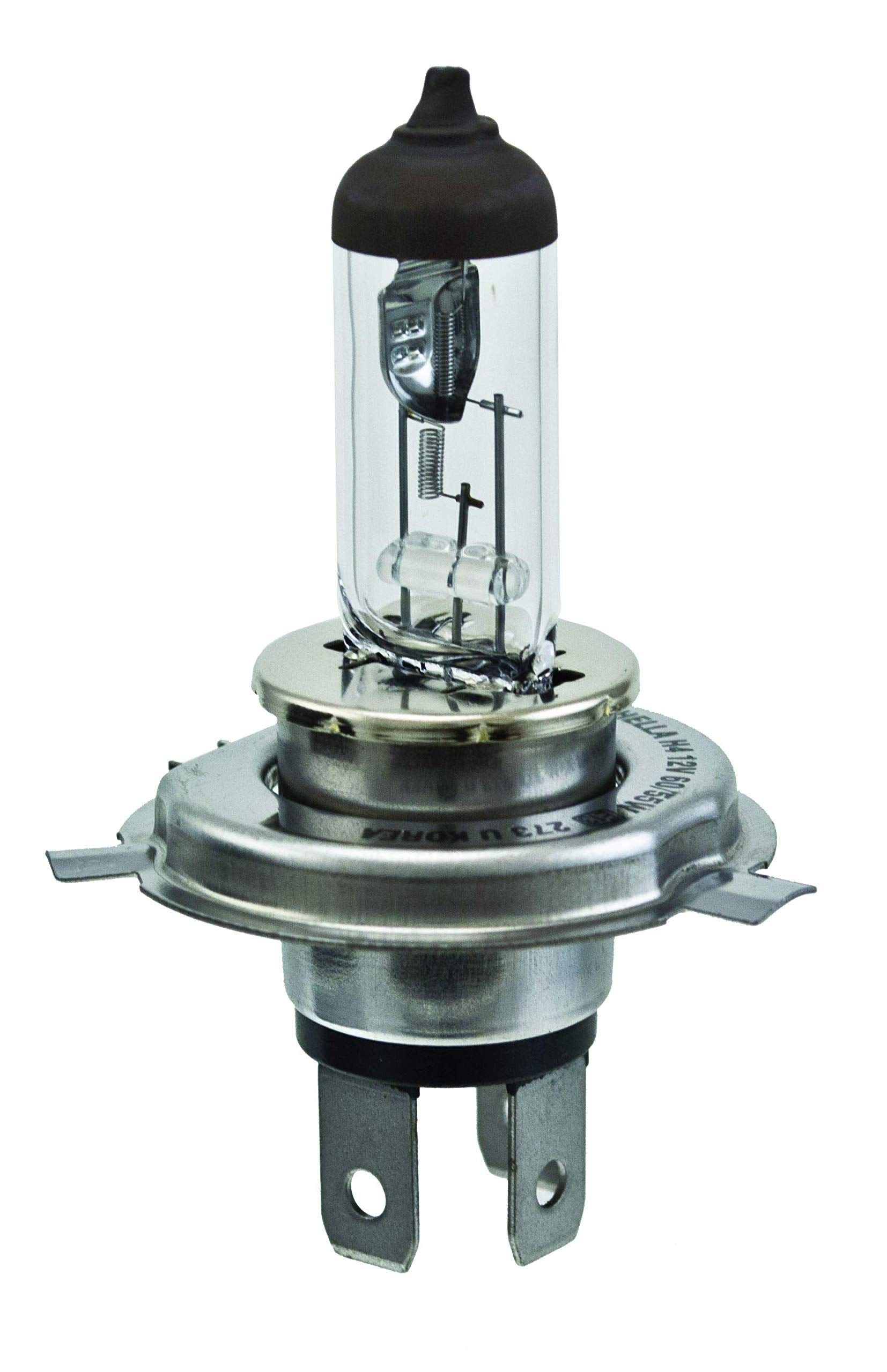 Hella H4 Halogen Bulb, 12V 60/55W, Glass, Multi Color, 1 Count