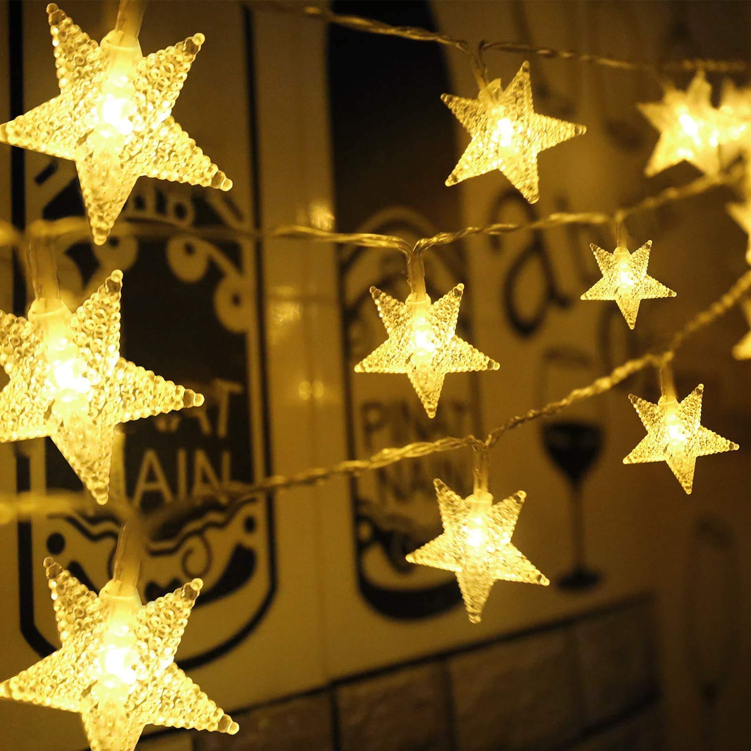 MIRADH Outdoor String Lights, 5m 20 LED Star Lights,Diwali Lights for Decoration for Home,led Lights for Home Decoration, Diwali