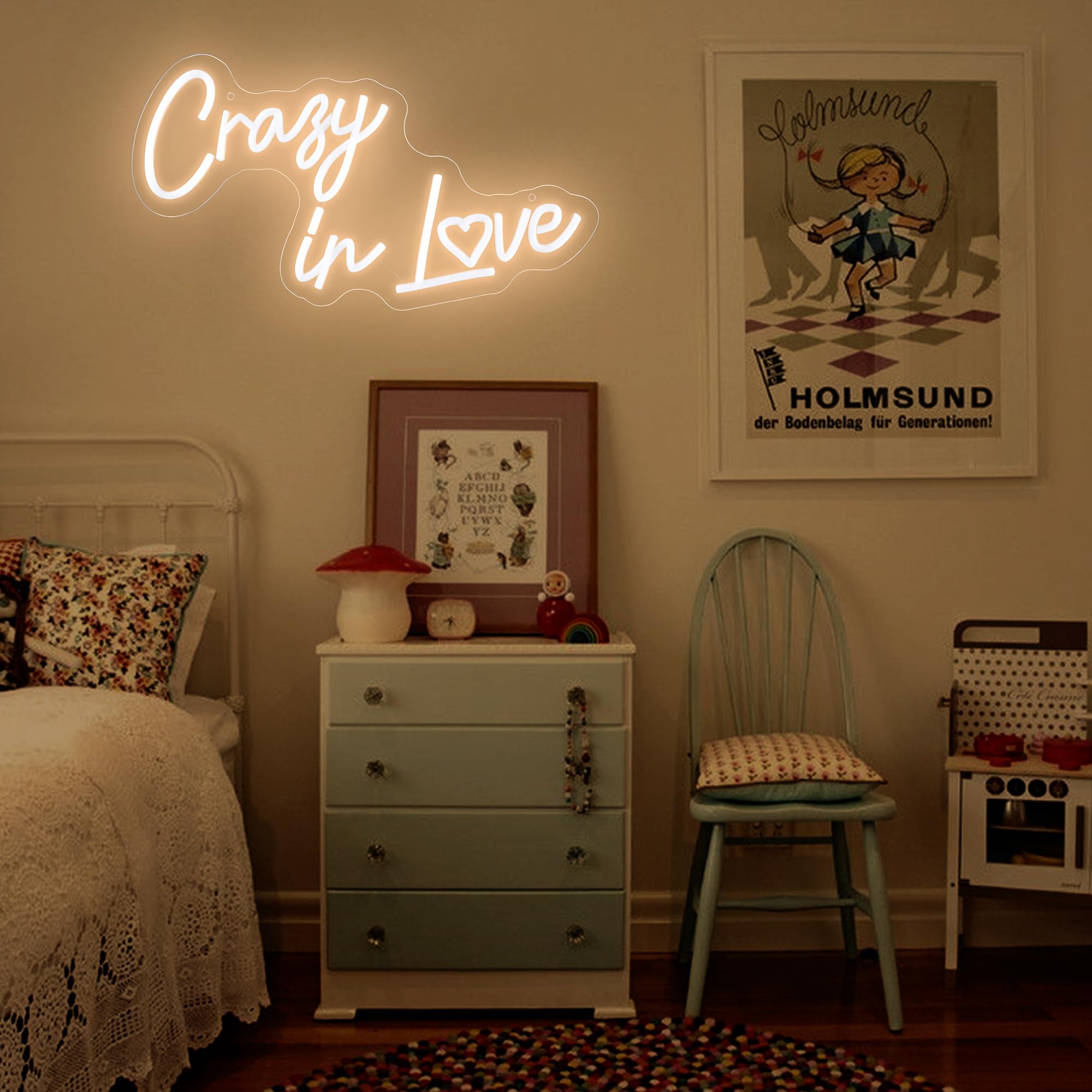 Crazy In Love Neon Sign - Levels Dimmable Usb Neon Lights For Bedroom Wall Wedding Party Neon Light For Decoration Gift For Couples  ValentineS Day