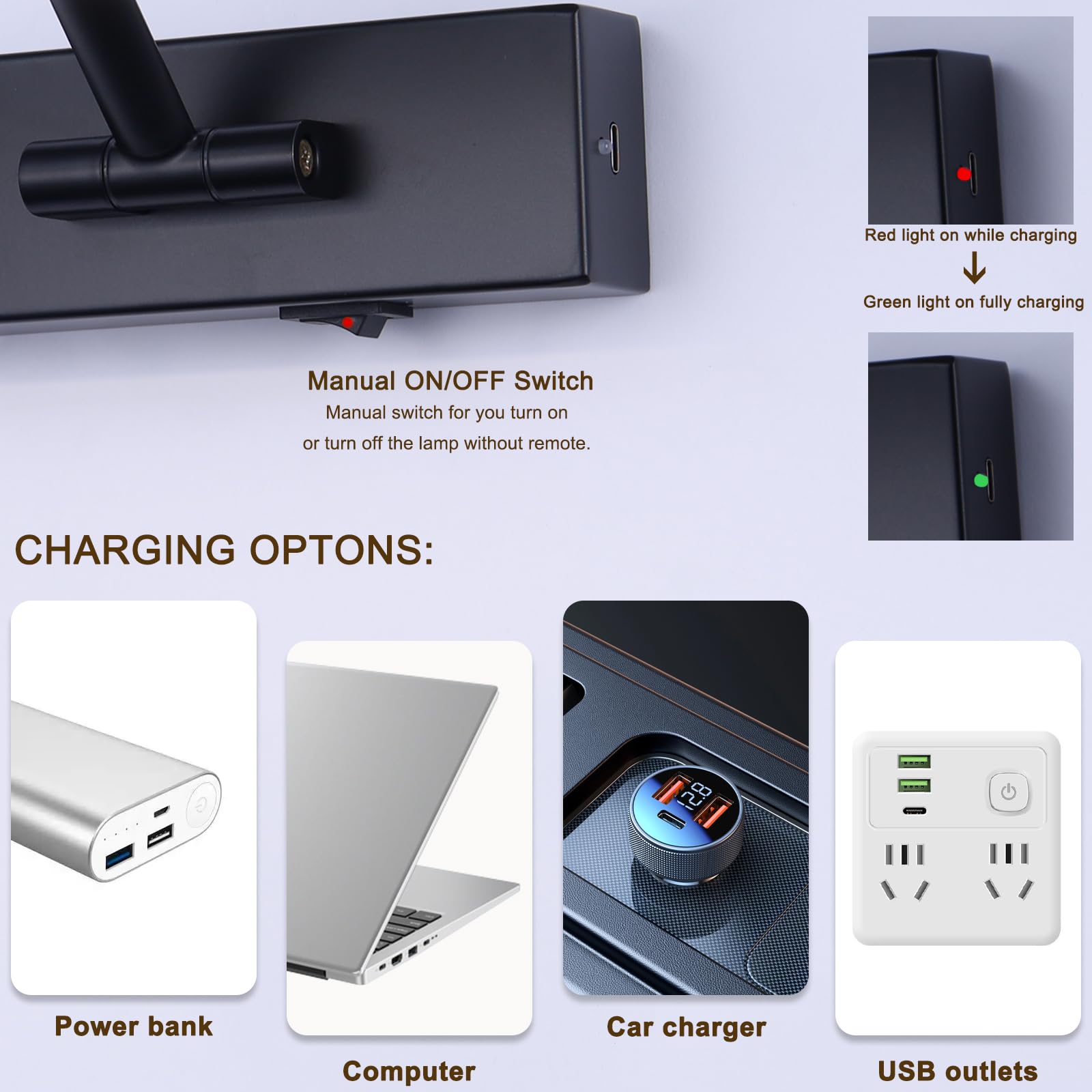 Black Picture Lights Battery Operated 16  Frame Light Rechargeable Gallery Lighting Remote Wireless Art Light For discomfort-reducingting Dimmable Display Lights With Timer Wall Sconce For Portrait Dartboard