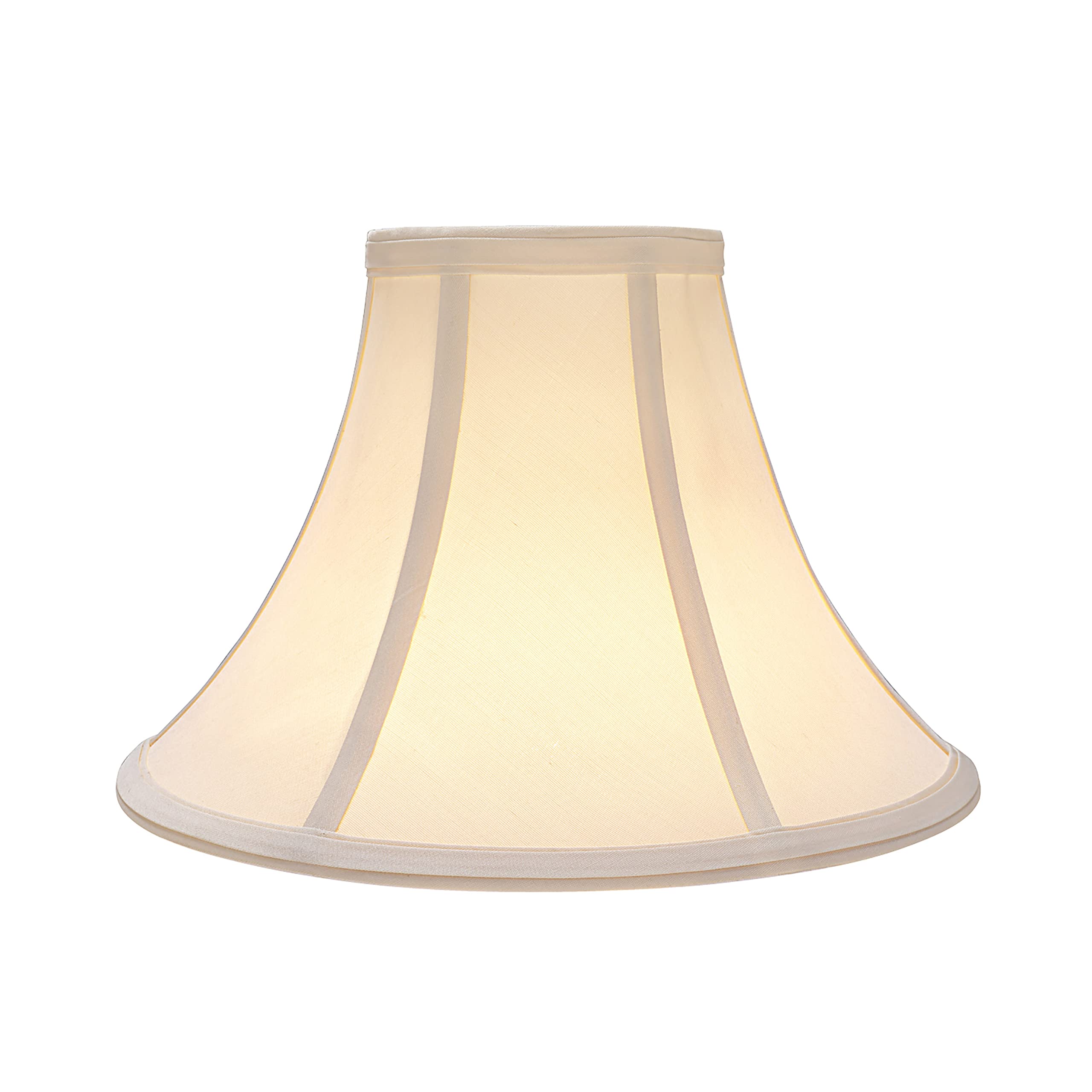 Aspen Creative 58030A, Bell Uno Lamp Shade, Ivory, 4&quot; Top X 10&quot; Bottom X 7&quot; Slant Height, Slip Uno 33Mm