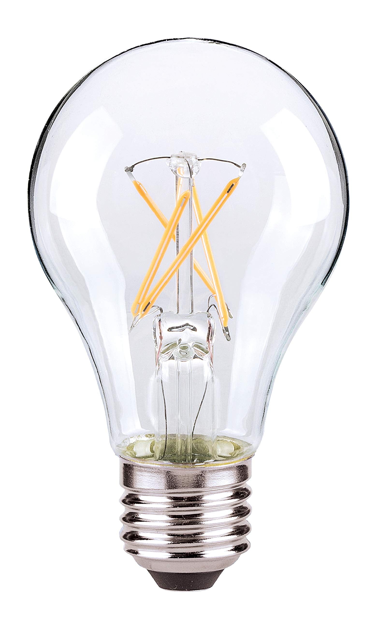 Satco S9875 Medium Bulb In Light Finish, 4.13 Inches, Unknown, Clear
