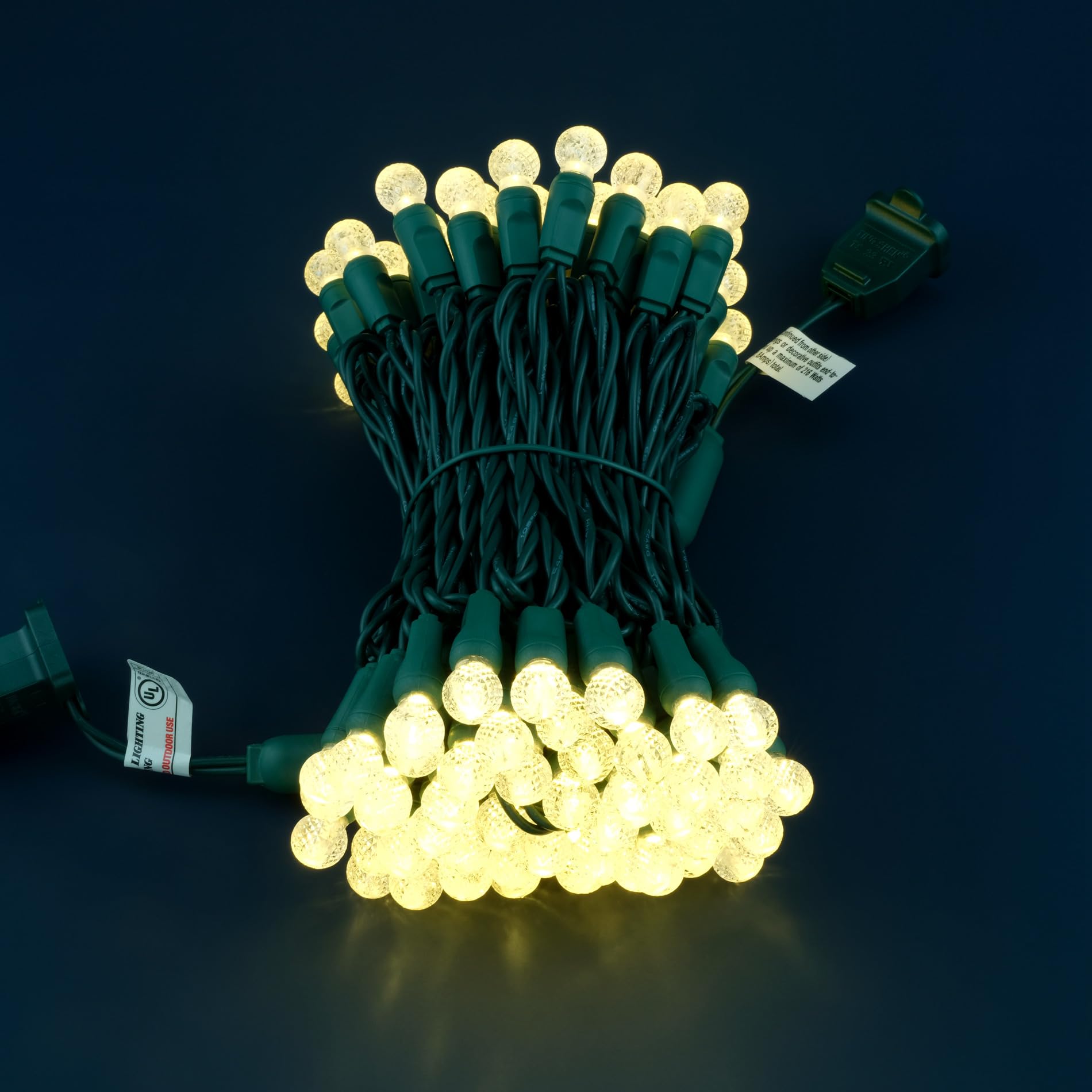 SWEET SHINE LED Christmas Lights, 33 ft Pink G12 String Lights, Waterproof, UL Certified