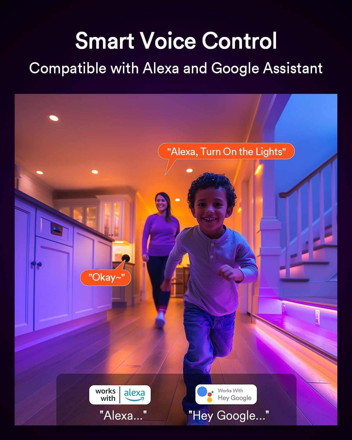 Lumary Smart Gimbal 4" Recessed RGBWW WiFi Ceiling Light, 9W 780LM, Adjustable White, Model L-GL4A1, Canless LED Downlight