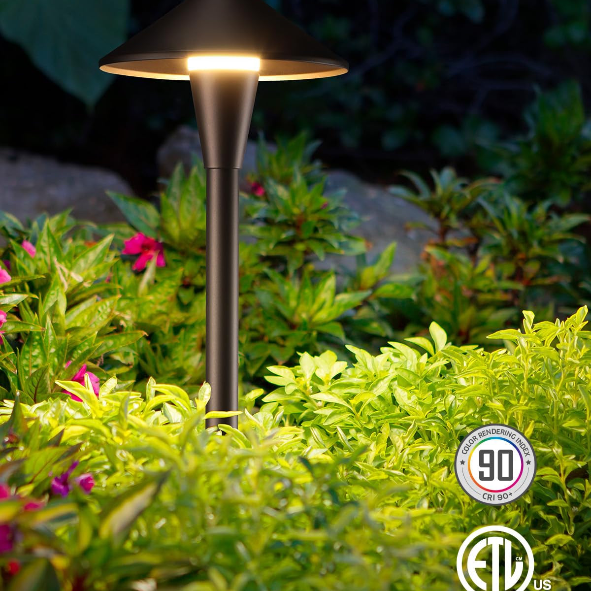 LEONLITE 3CCT Low Voltage Path Lights, 12-24V, IP65, Aluminum, Oil-Rub ...